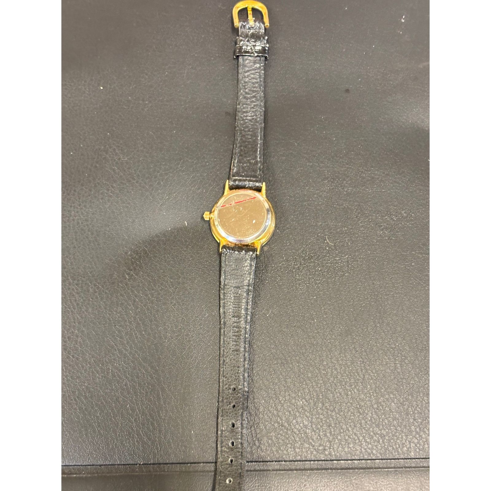 (B).Stroy American Black Leather Band Womens Watch! Size ONE SIZE - 8 Thumbnail