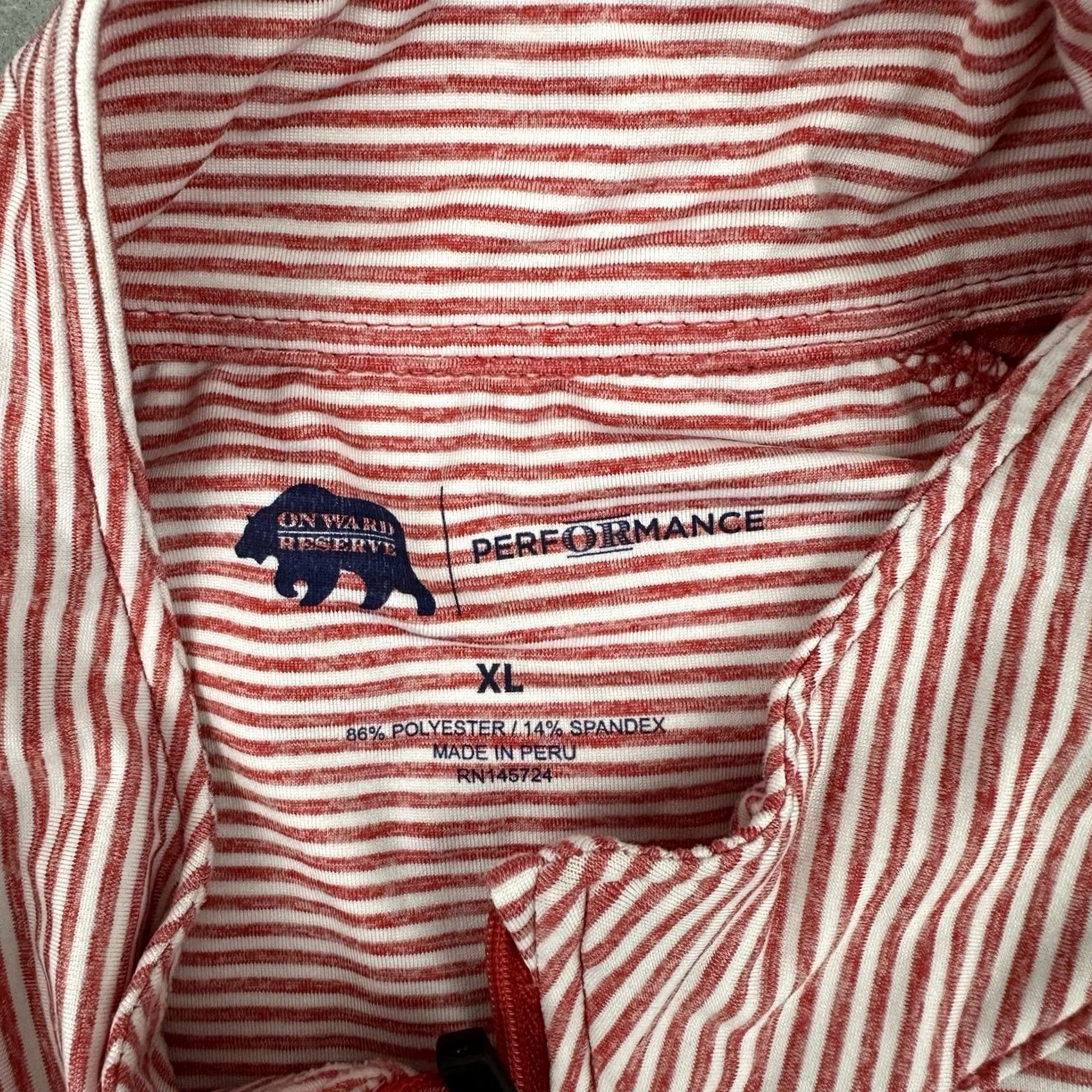 Vintage Onward Reserve Sweater Men XL Red Performance 1/4 Zip Pullover Logo Size US XL / EU 56 / 4 - 4 Thumbnail