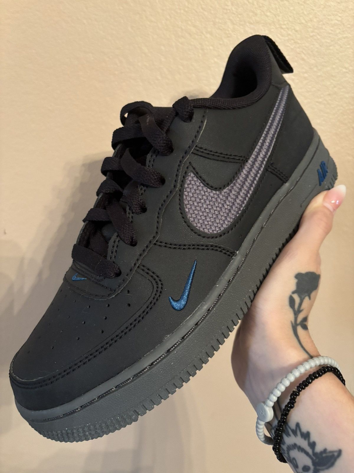 Nike Nike Air Force 1 JSP GS 'Black Iron Grey' Size US 5 / EU 37 - 1 Thumbnail