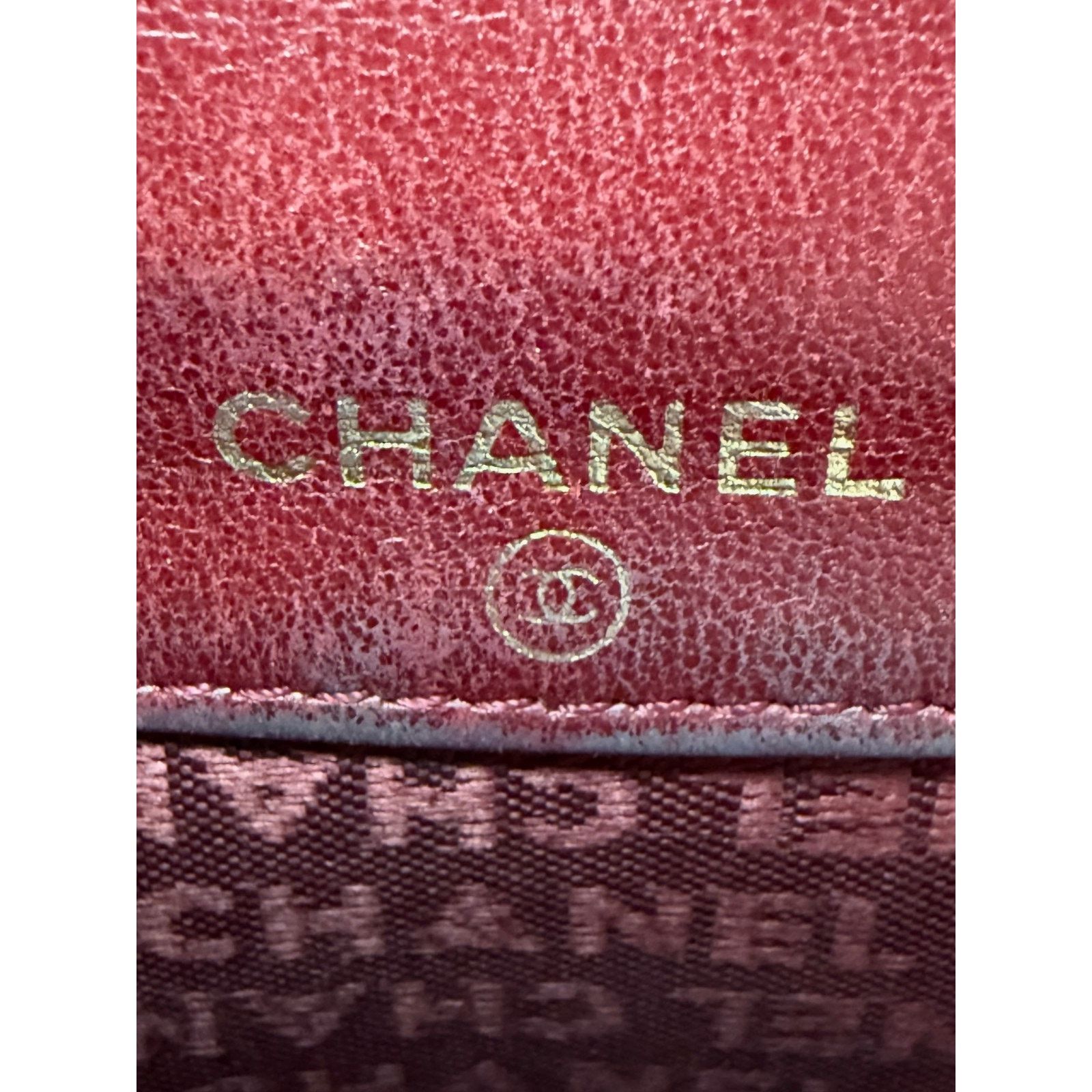 Chanel CHANEL l Icon Coco Women's Wallet Red Lambskin Bifold COA Size ONE SIZE - 11 Thumbnail