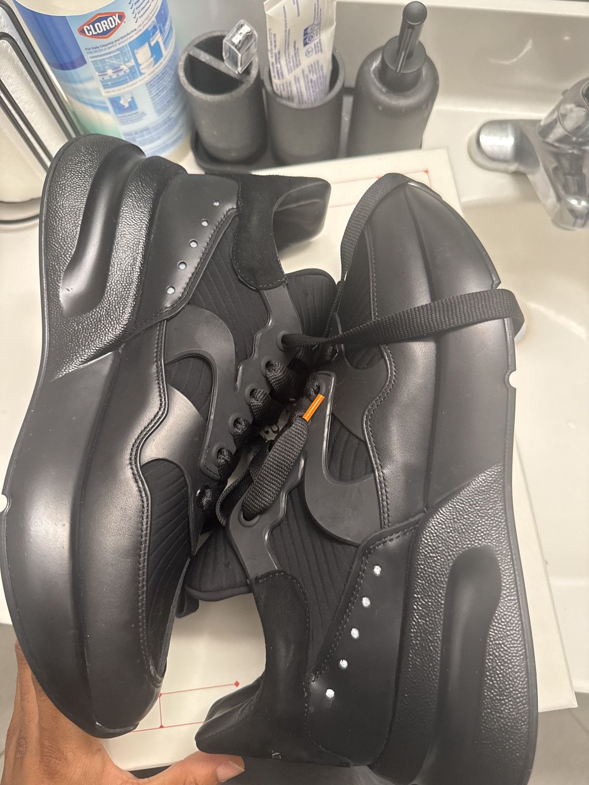 Alexander McQueen Alexander Mcqueen Nappa Joey Triple Black sneakers Size US 10 / EU 43 - 1 Thumbnail