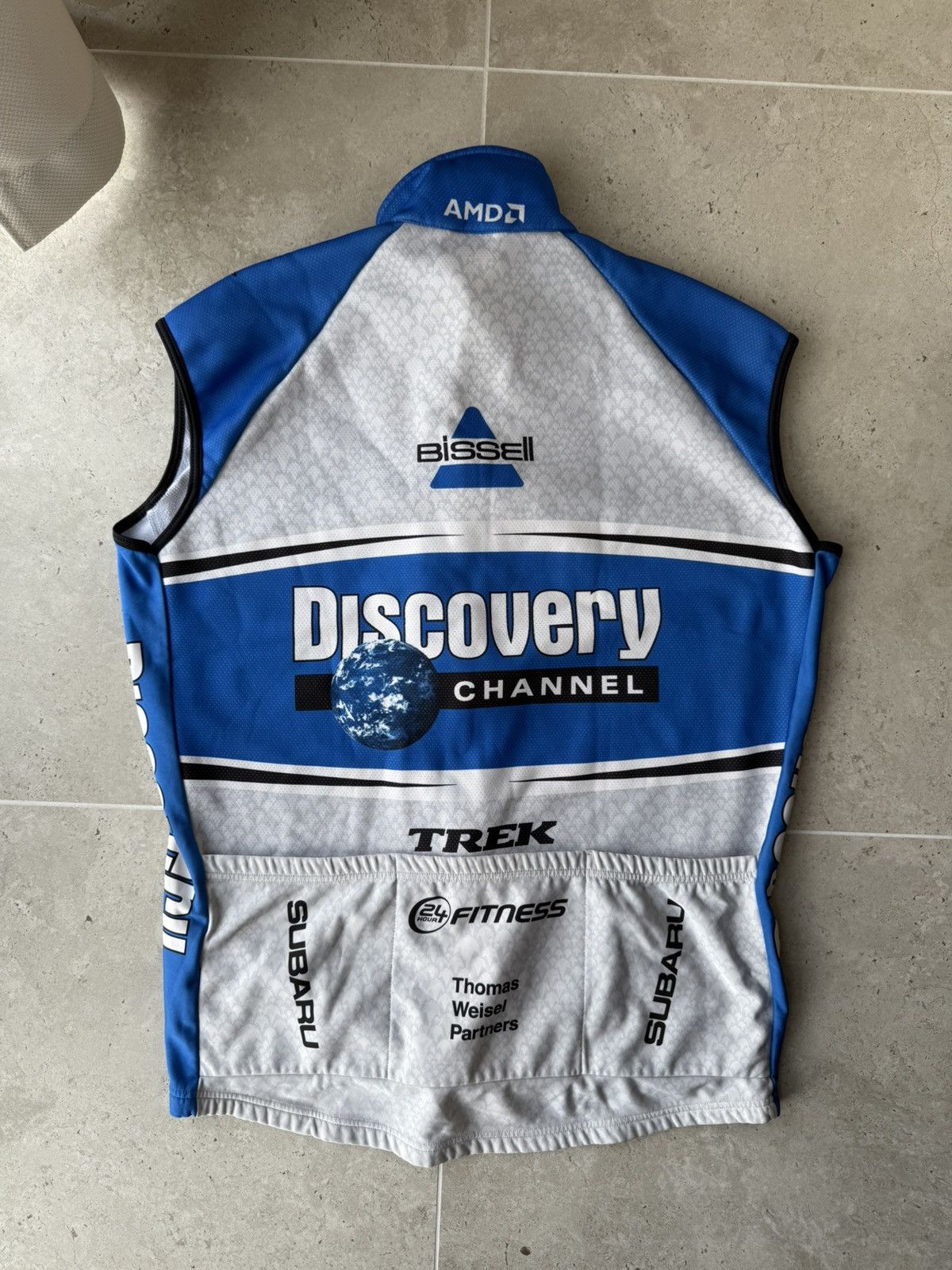 Nike 2006 DISCOVERY CHANNEL CYCLING Nike VEST Size US XXL / EU 58 / 5 - 2 Thumbnail