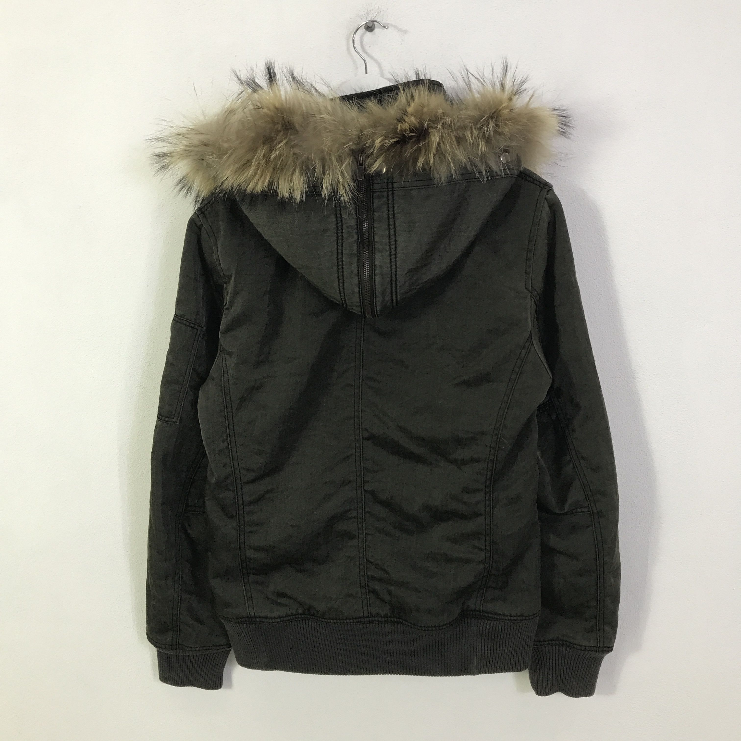ABAHOUSE y2k Abahouse Fur Hoodie Bomber Jacket K124B14 Size US M / EU 48-50 / 2 - 3 Thumbnail