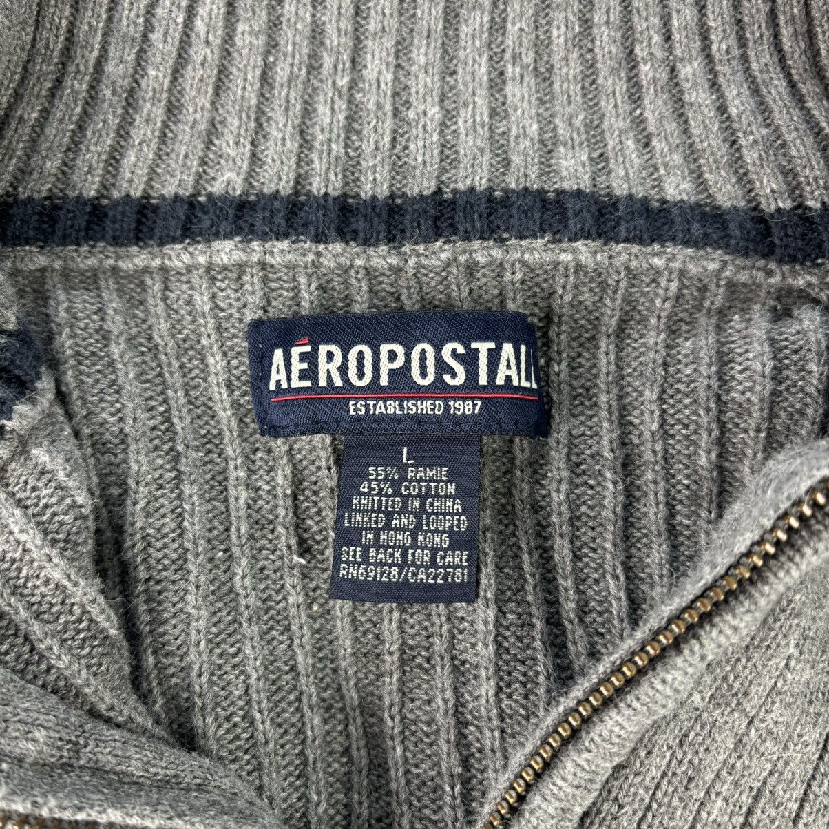Aeropostale Y2k gray aeropostale quarter zip Size US L / EU 52-54 / 3 - 2 Thumbnail