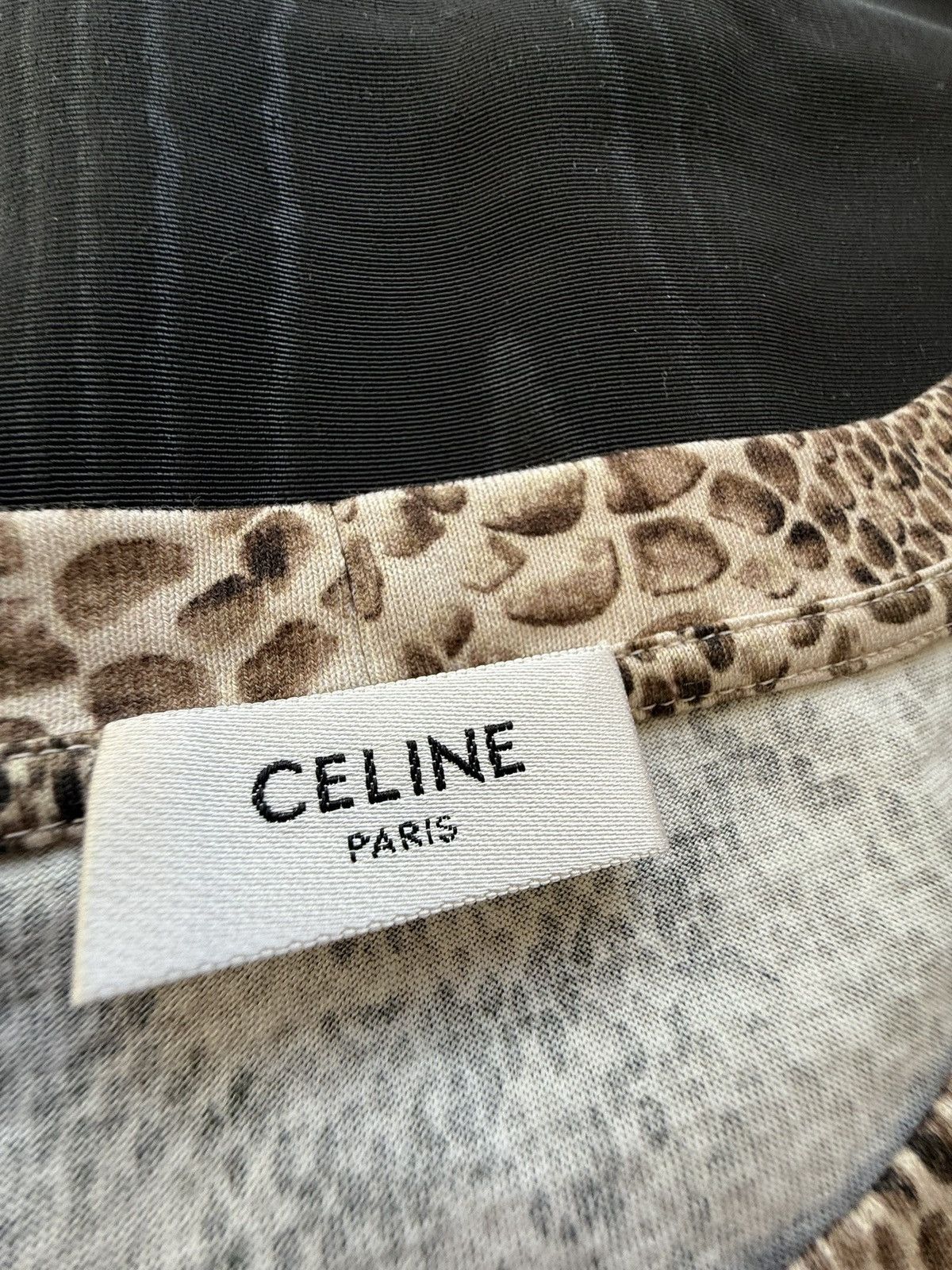 Celine Rare Celine snakeskin logo T shirt Hedi Slimane grail L BNWT Size US L / EU 52-54 / 3 - 13 Thumbnail