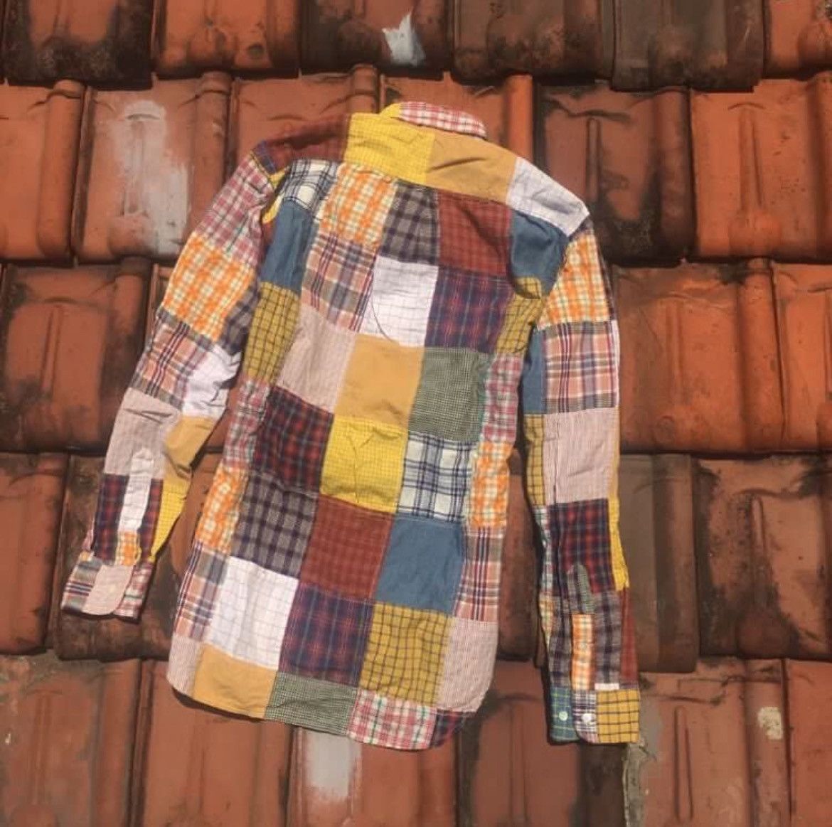 Sugar Cane × Toyo Enterprises Sugarcane Short Patchwork LongSleeve Shirt Size US M / EU 48-50 / 2 - 4 Thumbnail