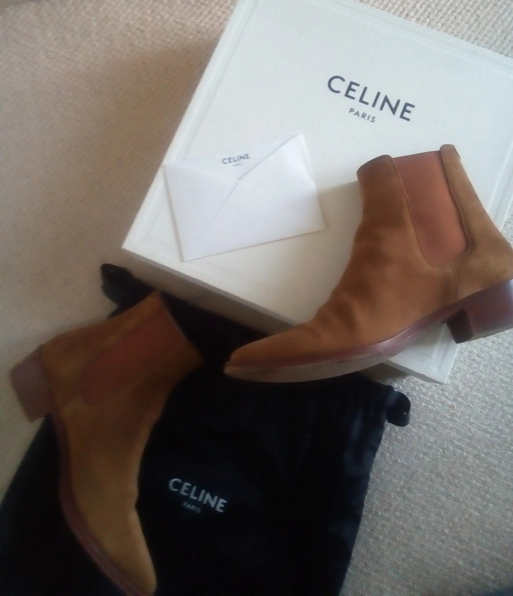 Celine × Hedi Slimane SS2019 Celine Camargue Camel Jacno Boots by Hedi Slimane Size US 8 / EU 41 - 2 Thumbnail