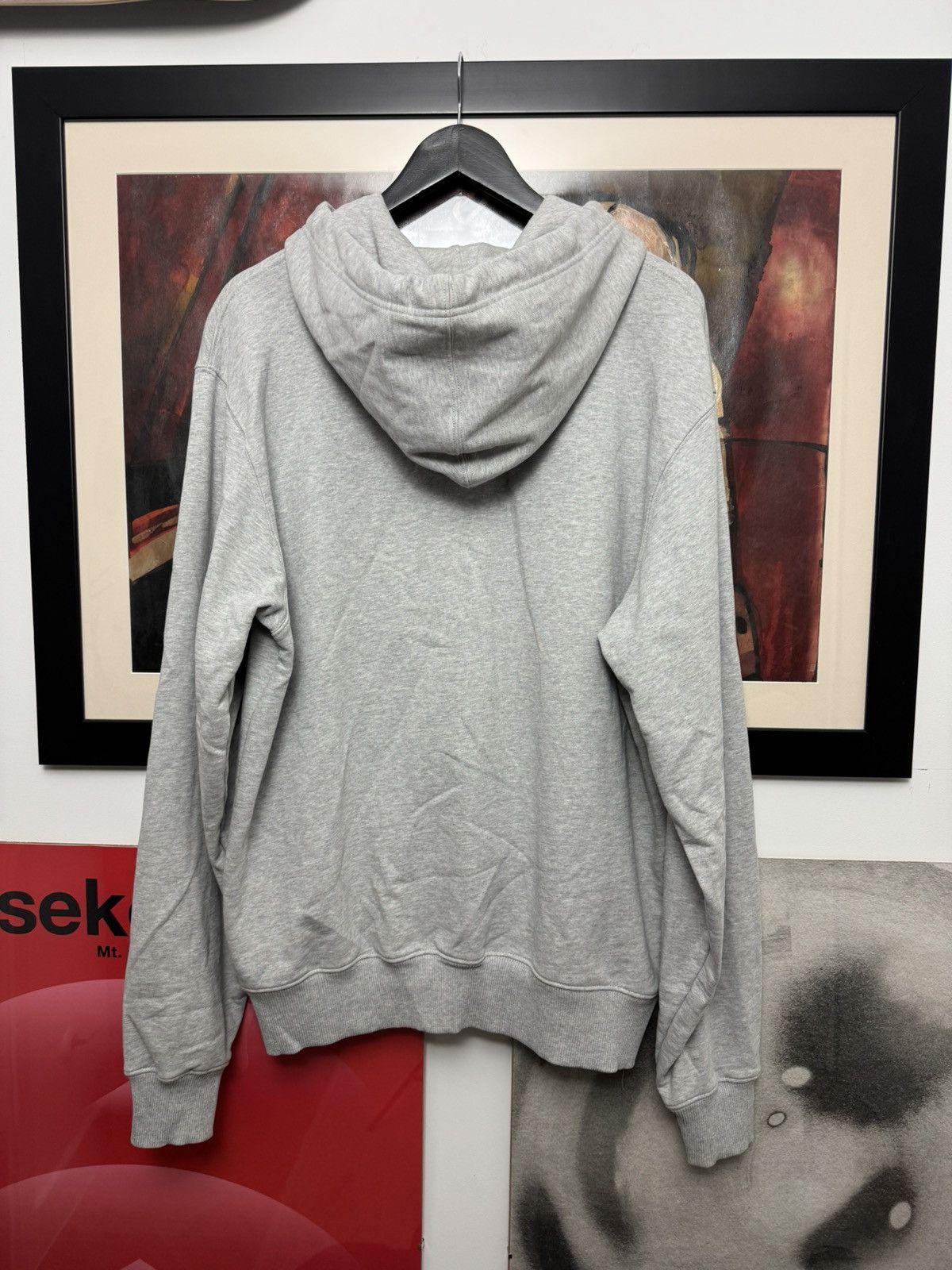 Helmut Lang Helmut Lang Logo Grey Hoodie Designer Rare Streetwear Size US L / EU 52-54 / 3 - 3 Thumbnail