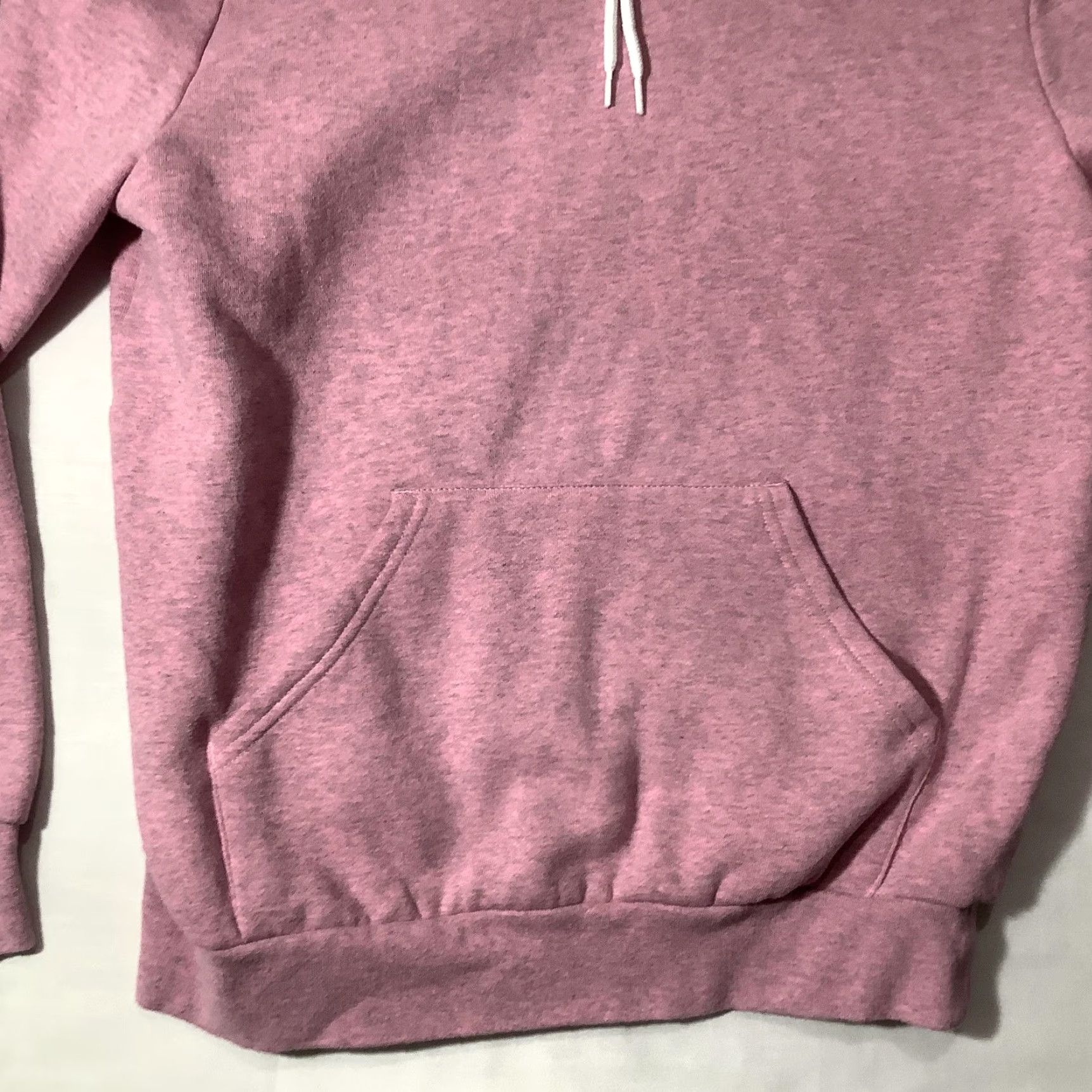 American Apparel American Apparel Hoodie Sweatshirt Womens Large Peppered Pink Pullover Fleece Size L / US 10 / IT 46 - 3 Thumbnail