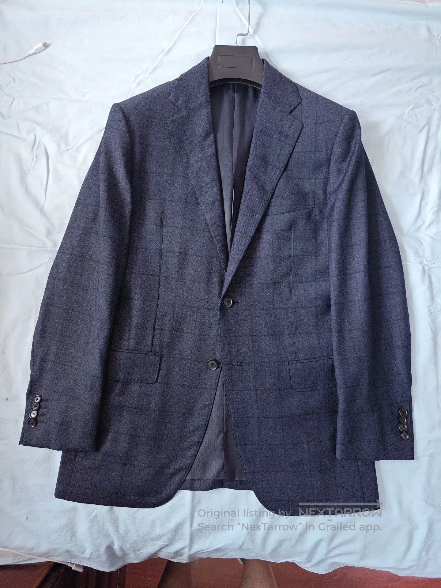 Loro Piana Custom Navy Wool Suit from Loro Piana. Size US S / EU 44-46 / 1 - 5 Thumbnail