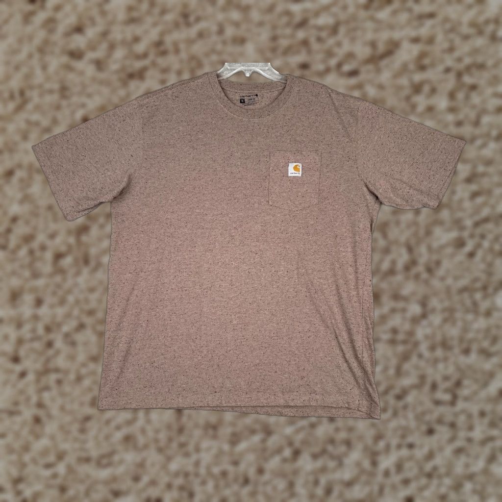 Carhartt Carhartt Shirt Mens XL Brown Crew Neck Short Sleeve Pocket Tagless Workwear Size US XL / EU 56 / 4 - 1 Thumbnail
