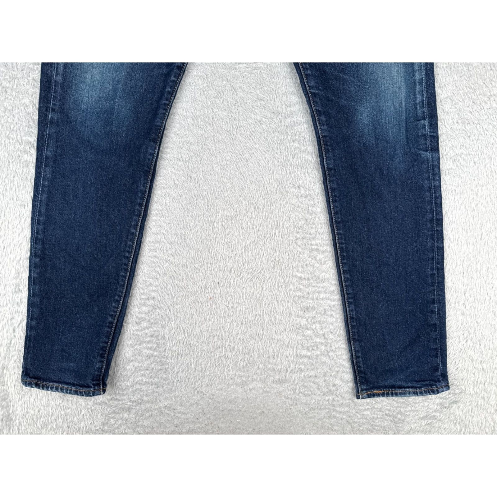 Levi's Levis 512 Jeans Denim Blue Distressed 31x30 Regular Fit 5-Pocket Cotton Button Closure Mens Jeans Size US 33 - 2 Thumbnail