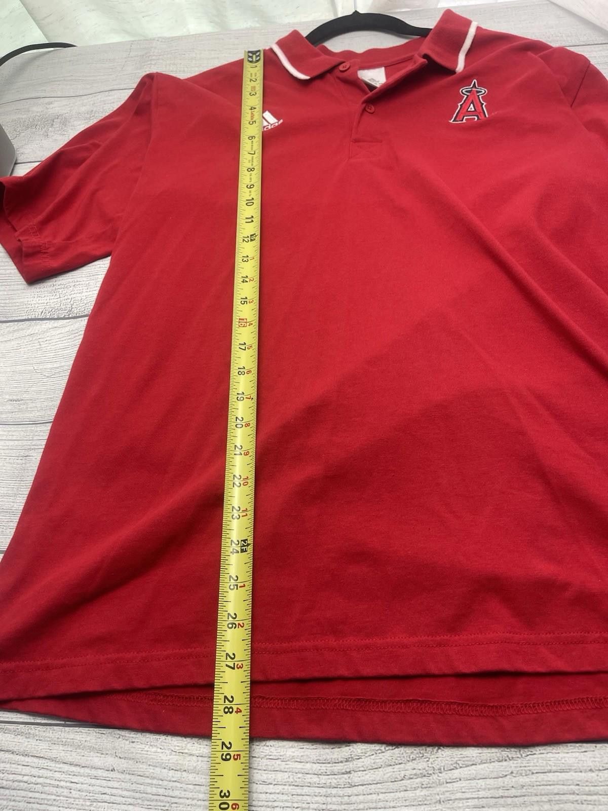 Adidas VINTAGE Adidas Polo Shirt Large Black Anaheim Angles Size US L / EU 52-54 / 3 - 4 Thumbnail