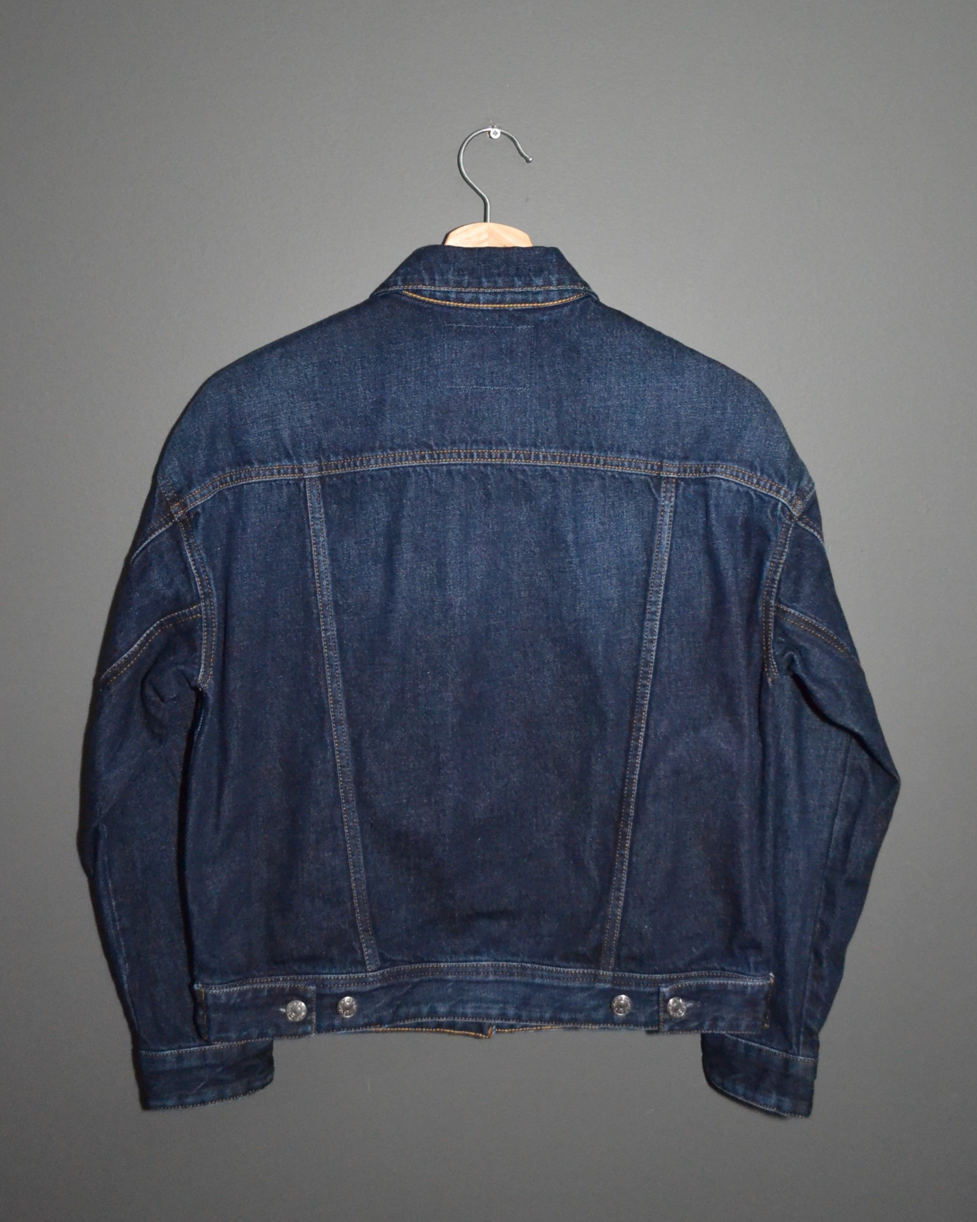 Acne Studios Acne Studios Bla Konst Dark Blue Lamp Denim Trucker Jacket Size M / US 6-8 / IT 42-44 - 11 Thumbnail