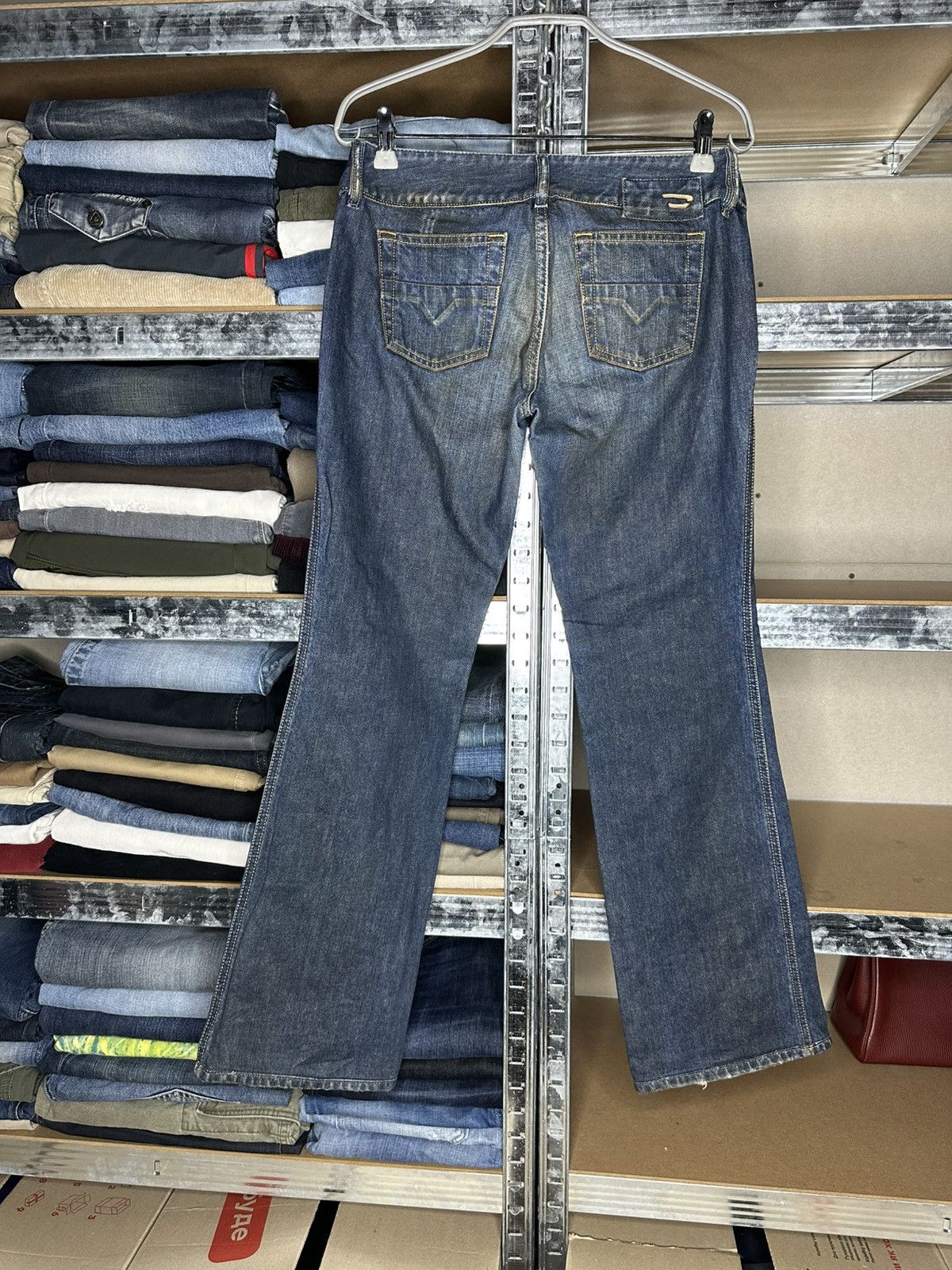 Diesel Diesel Hush Vintage Jeans Size 28 Distressed Flared Bootcut Size 28" / US 6 / IT 42 - 2 Thumbnail
