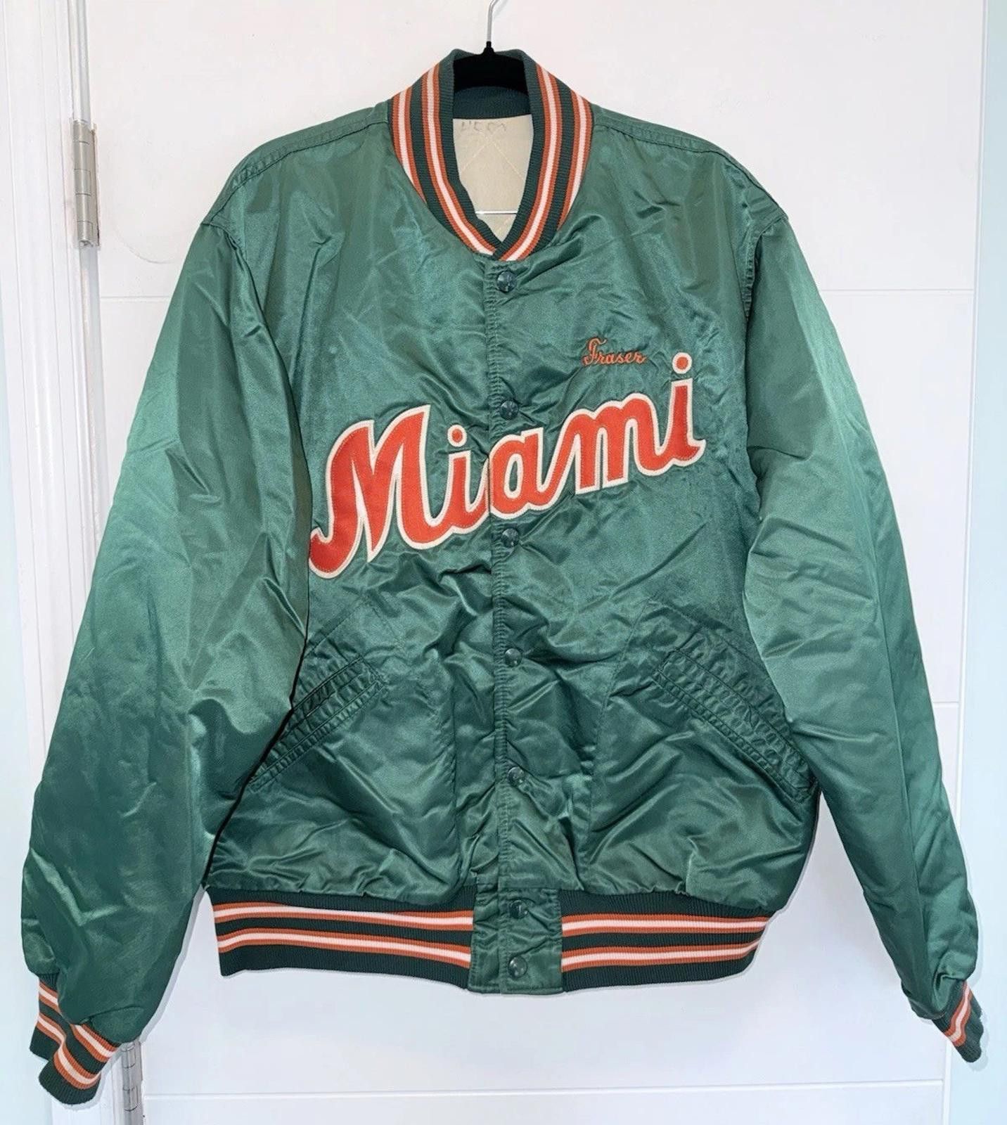 Starter Ron Fraser’s Miami Hurricane Starter Jacket L University VTG Size ONE SIZE - 1 Thumbnail