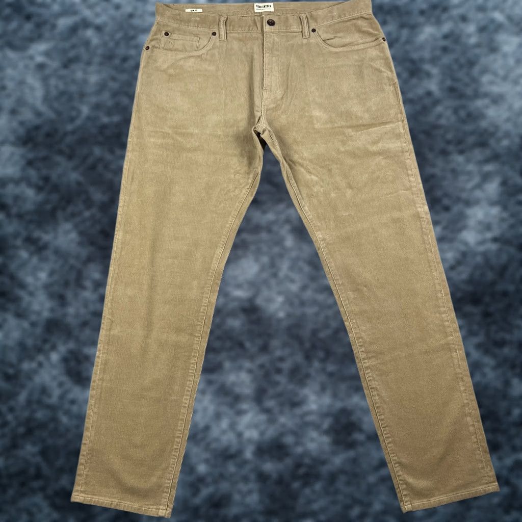Todd Snyder Todd Snyder Stretch Corduroy Slim Fit Pants 36x32 Mens Beige Chino Huckberry Size US 36 / EU 52 - 1 Thumbnail