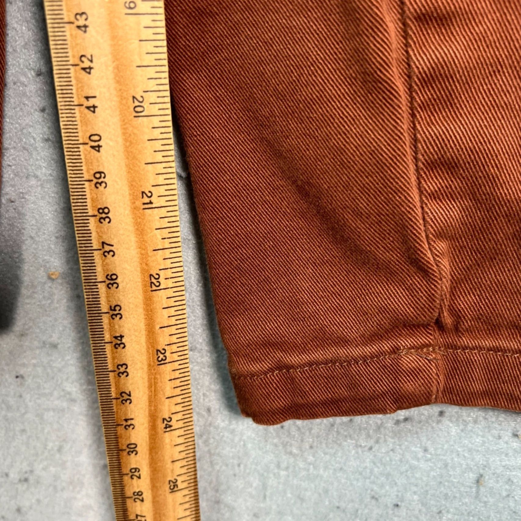 Everlane Everlane Womens 00 Rust Brown High-Waisted Barrel Leg Tapered Pants Size 24" / US 00 / IT 34 - 7 Thumbnail
