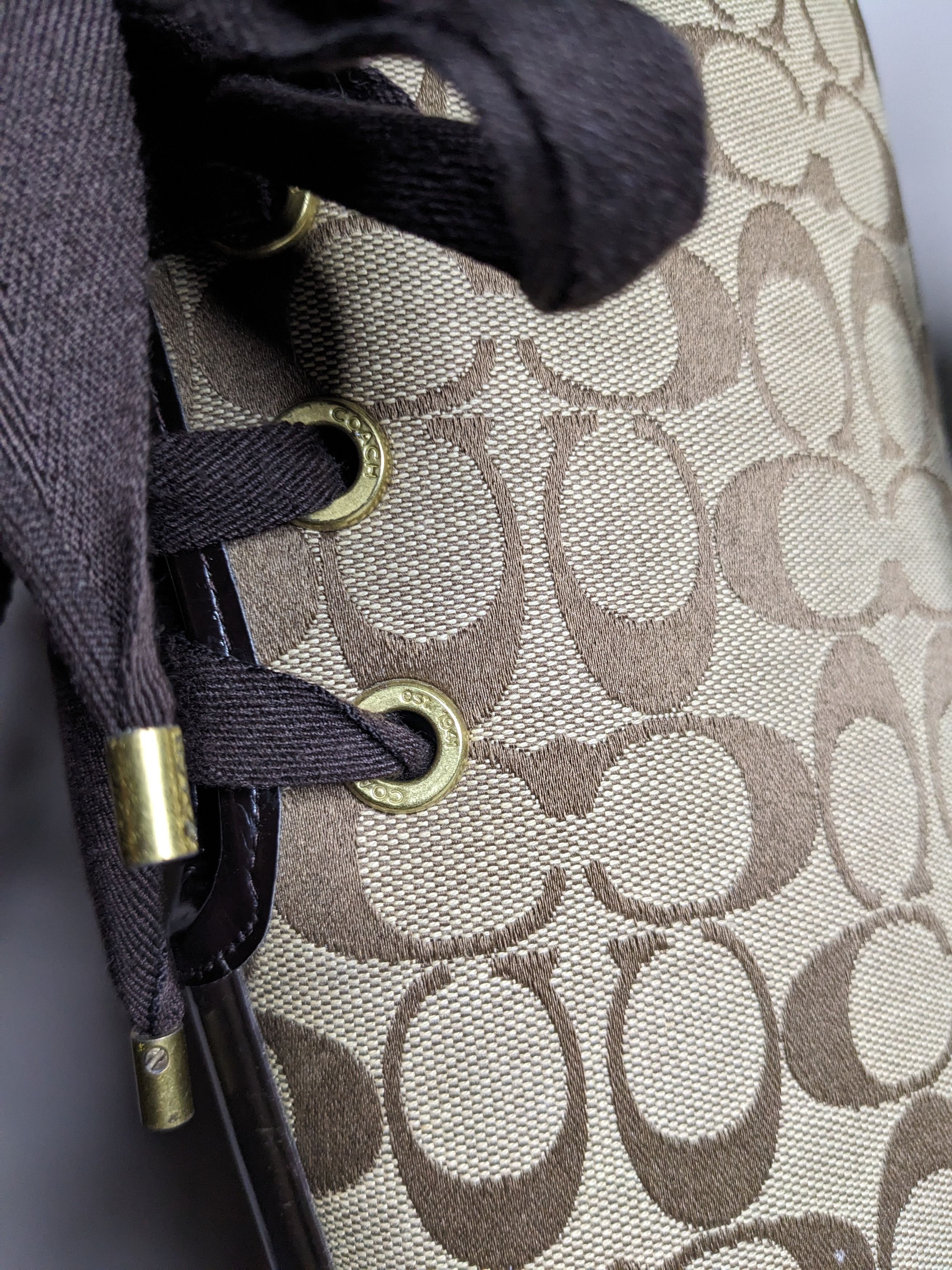 Coach Coach Tristee Signature Print Lace Up Rain Boots Size 5B AOP Size US 5 / IT 35 - 8 Thumbnail