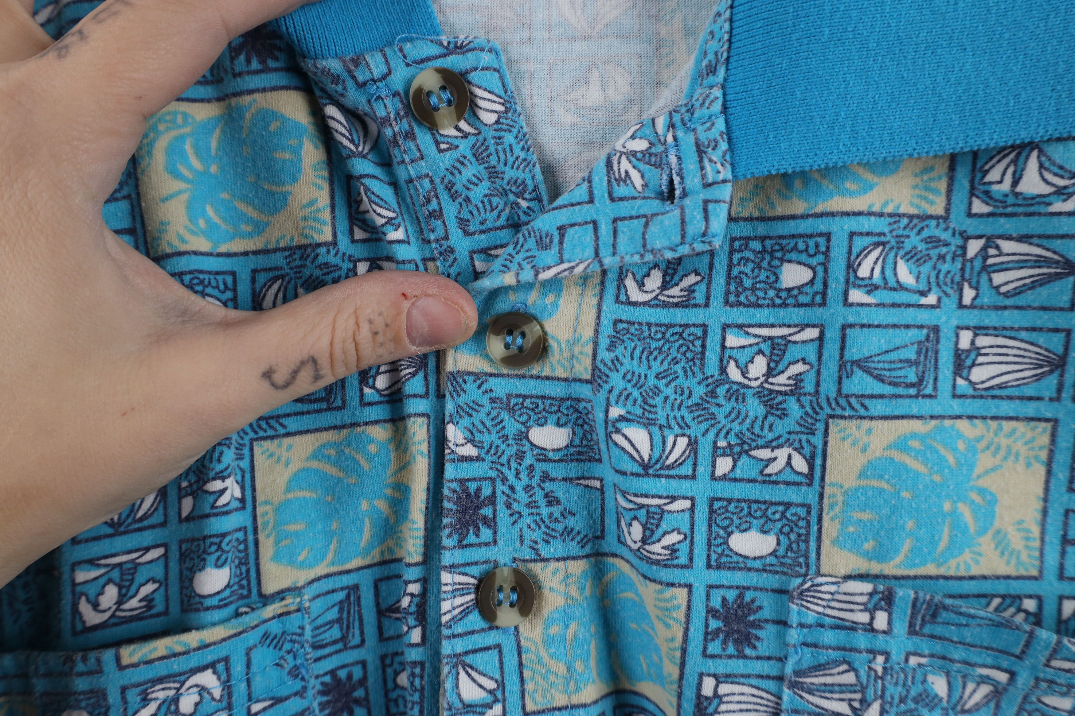 Vintage Vintage 90s Streetwear Beach Sailing Pullover Polo Shirt Size US XL / EU 56 / 4 - 7 Thumbnail