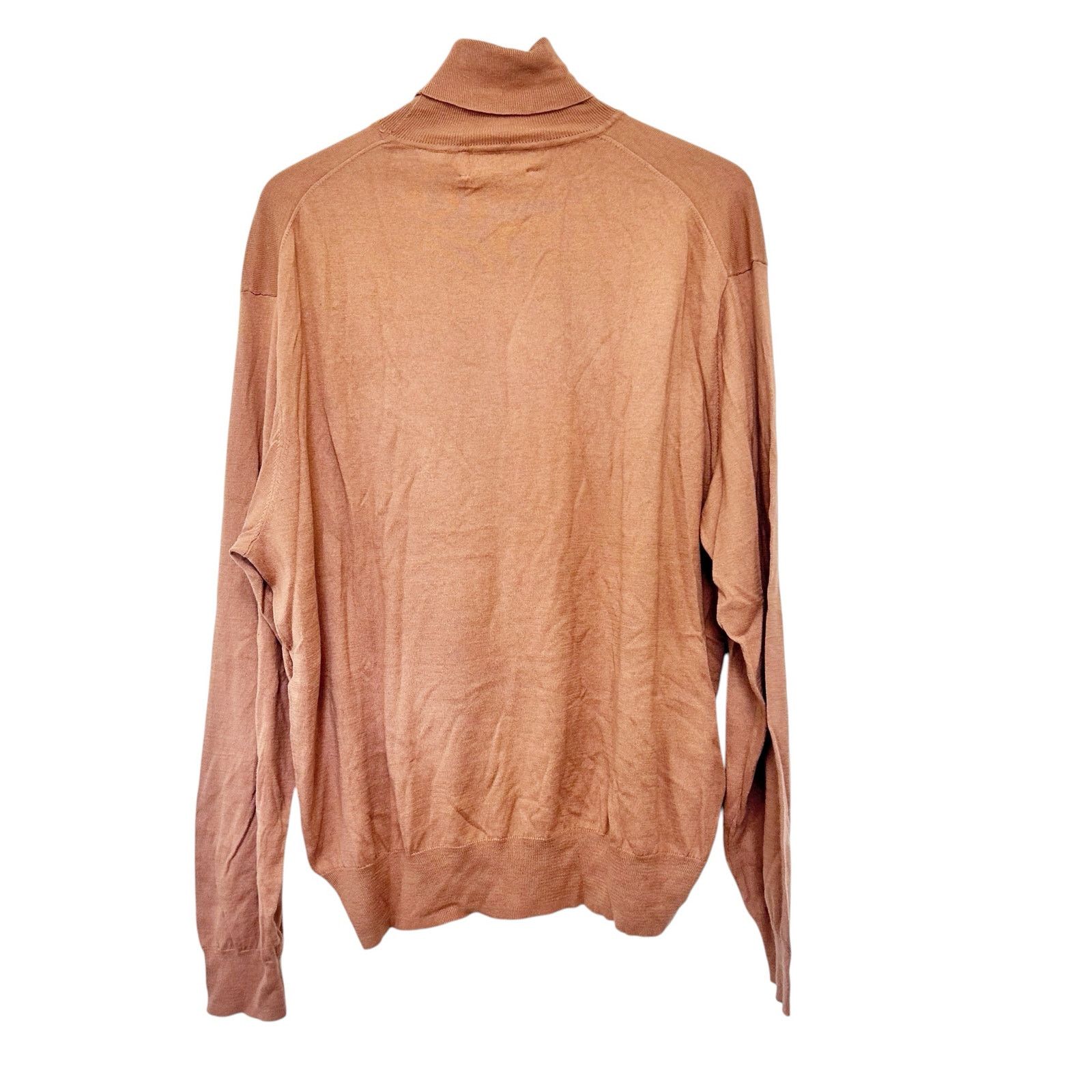 Orvis Orvis Tan Silk Cashmere Turtleneck Sweater Sz XL Size US XL / EU 56 / 4 - 4 Thumbnail