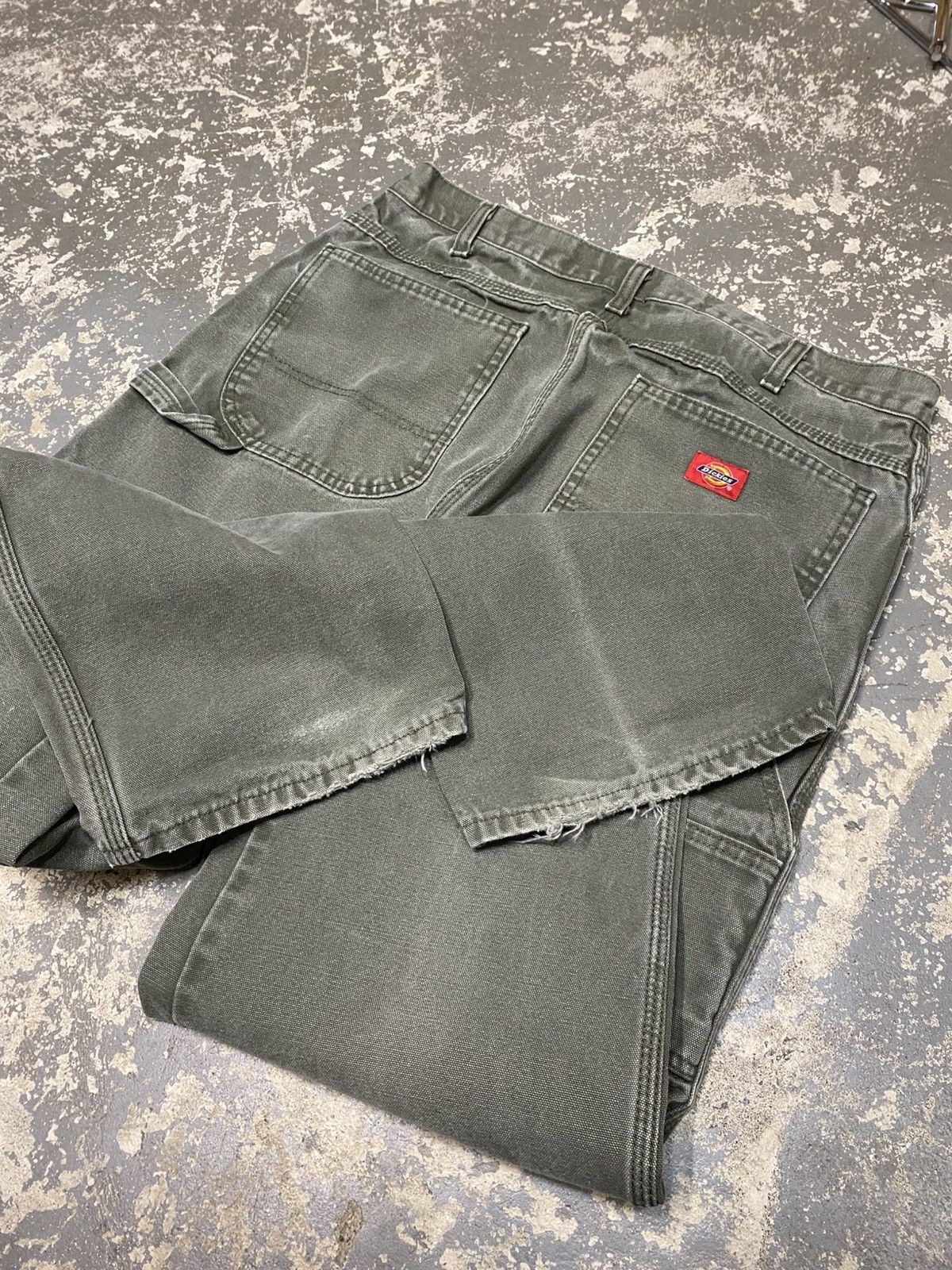 Carhartt × Dickies × Vintage Vintage Dickies Green Faded Carpenter Baggy Fit Pants Size US 36 / EU 52 - 5 Thumbnail