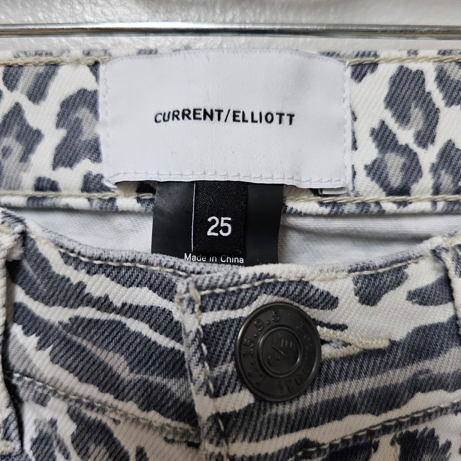 Current/Elliot Current/Elliott Stiletto Leopard Skinny Jeans Size 25 Size 25" / US 0 / IT 36 - 3 Thumbnail