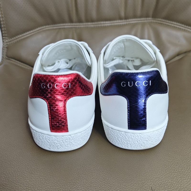 Gucci Gucci Stylish White Sneakers with Colorful Stripes - Size US 8 / EU 41 - 3 Thumbnail