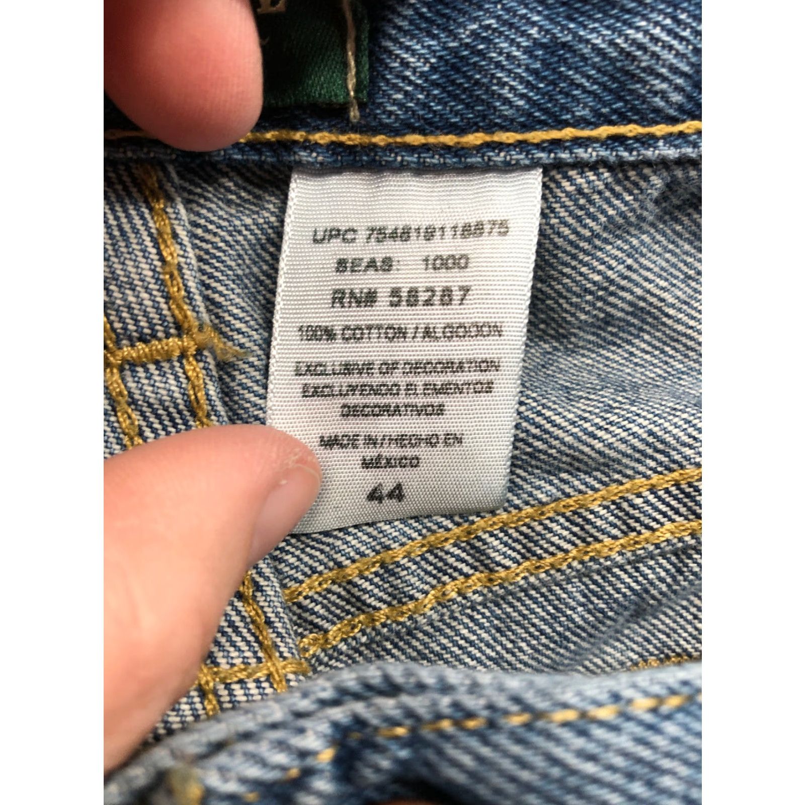 Denime Outdoor Life Bermuda Shorts Mens Size 44 Denim Blue Dark Wash 5-Pocket Regular Mid Rise Belt Loops Casual Jeans Shorts Size US 44 / EU 60 - 7 Thumbnail