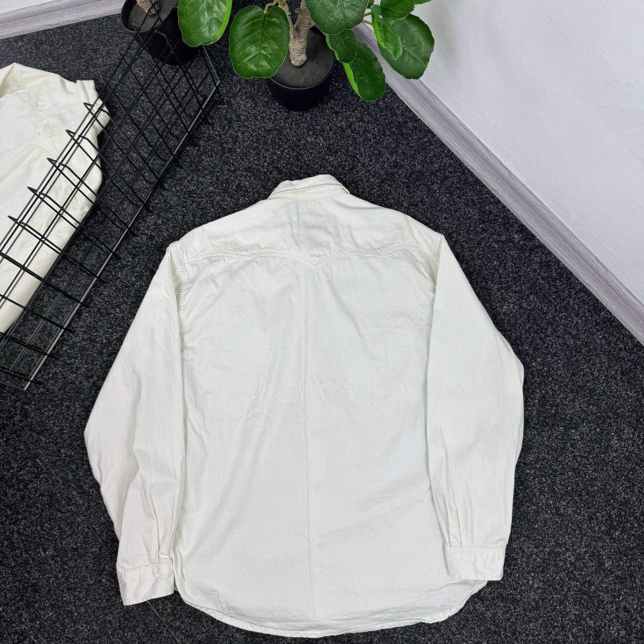 Levi's Levis vintage 90s shirt white american style overshit rare Size US L / EU 52-54 / 3 - 8 Thumbnail