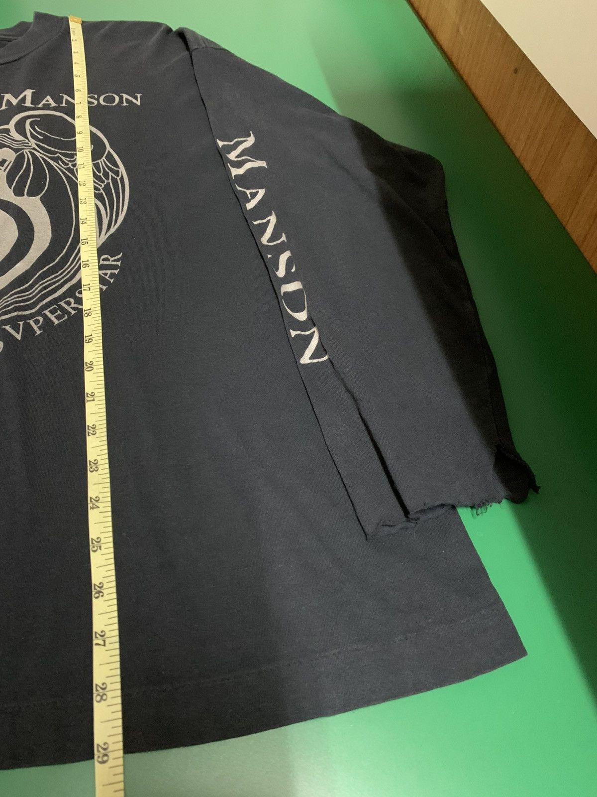Marilyn Manson ⚡️ Vintage Marilyn Manson Long-sleeve Antichrist Superstar 90 Size US XL / EU 56 / 4 - 13 Thumbnail