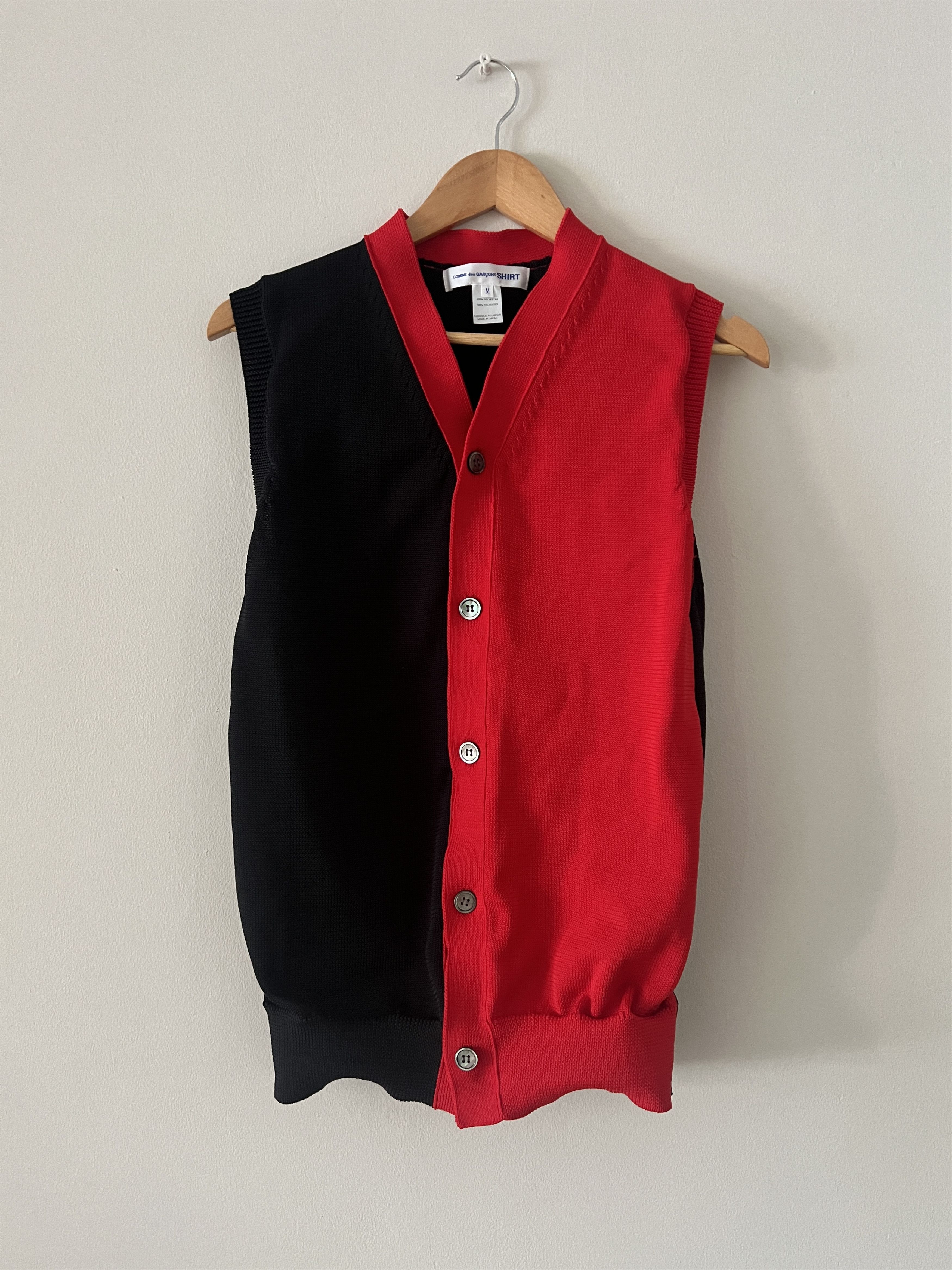 トップス 1989AW COMME des GARCONS Gilet Vest BLK Comme des Garçons Black Leather Suit Vest – PauméLosAngeles