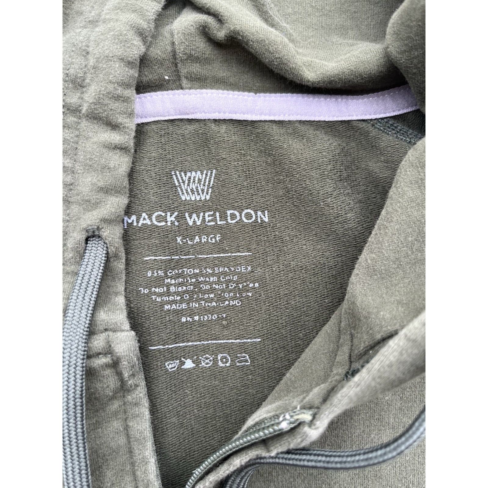 Vintage Mack Weldon Hoodie Green Solid Full-Zip XL Men’s Casual Outdoor 90s City Classic Logo Pockets Long Sleeve Sold? Size US XL / EU 56 / 4 - 4 Thumbnail