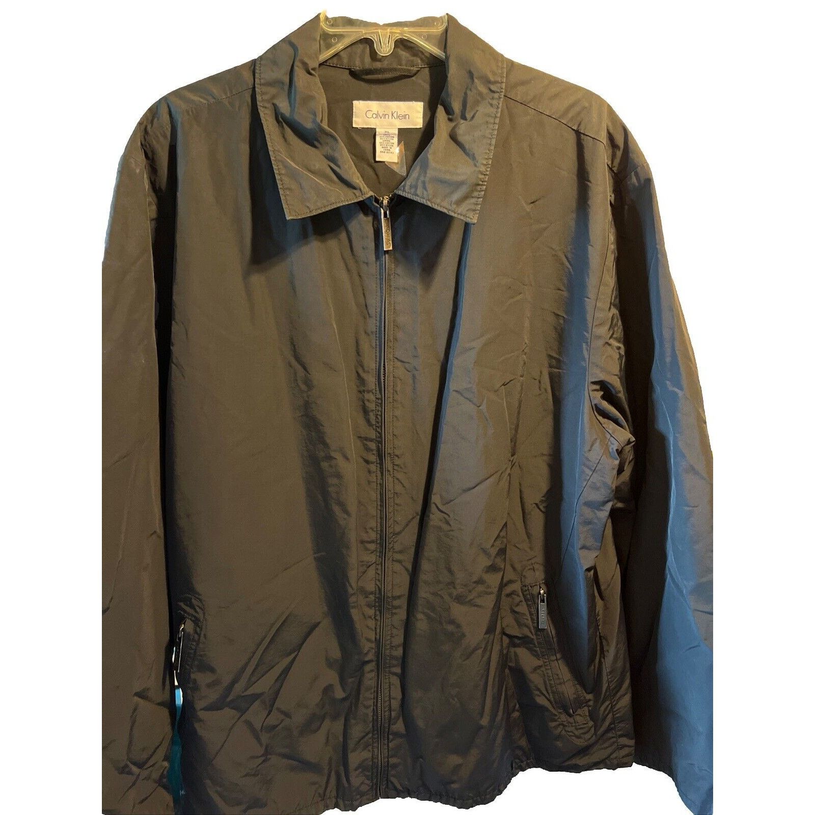 Calvin Klein Calvin Klein Men's Jacket Black XL LS Cotton Nylon Outdoor Size US XL / EU 56 / 4 - 1 Thumbnail