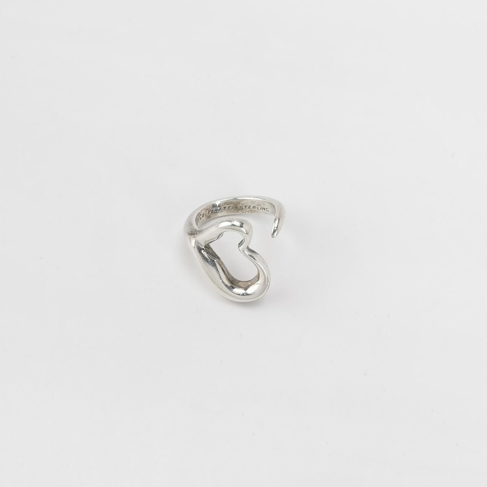 Tiffany & Co. Tiffany & Co. Elsa Peretti S925 Open Heart Ring Size 9 -z25 Size ONE SIZE - 2 Thumbnail
