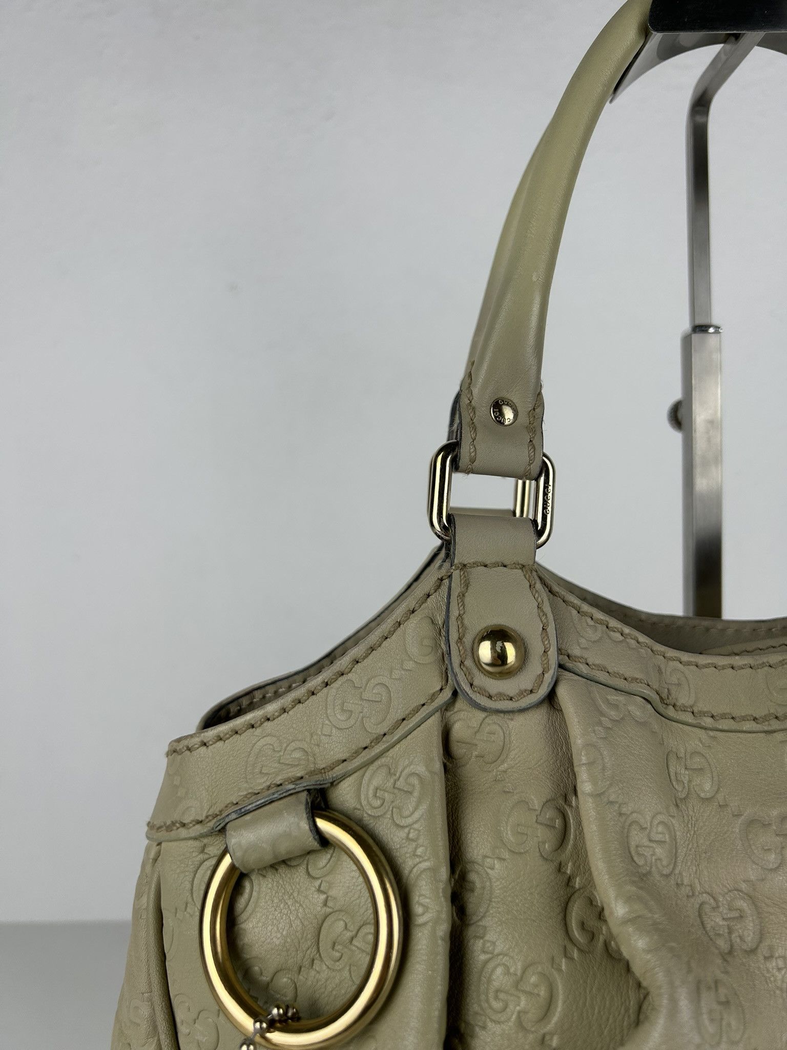 Gucci Gucci guccissima sukey medium size leather handbag Size ONE SIZE - 8 Thumbnail