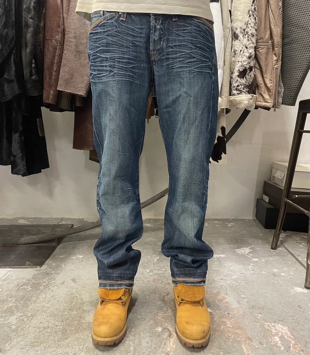 2000s Marithé François Girbaud Blue Stonewashed Denim Jeans