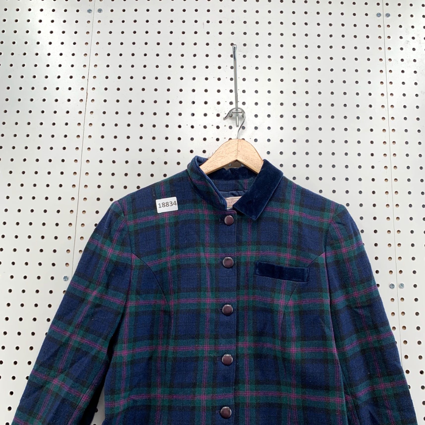 Pendleton VINTAGE Pendleton Plaid Wool Blazer Blue Ladies Petite Size 12 Size XL / US 12-14 / IT 48-50 - 2 Thumbnail