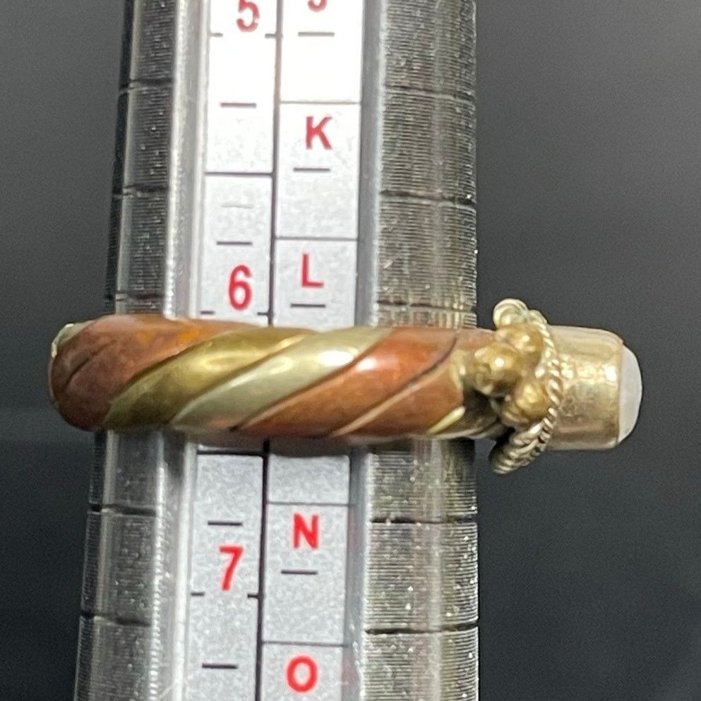 Other Artisan Mixed Metal Sterling Labradorite Boho Ring Sz 6 Size ONE SIZE - 6 Thumbnail