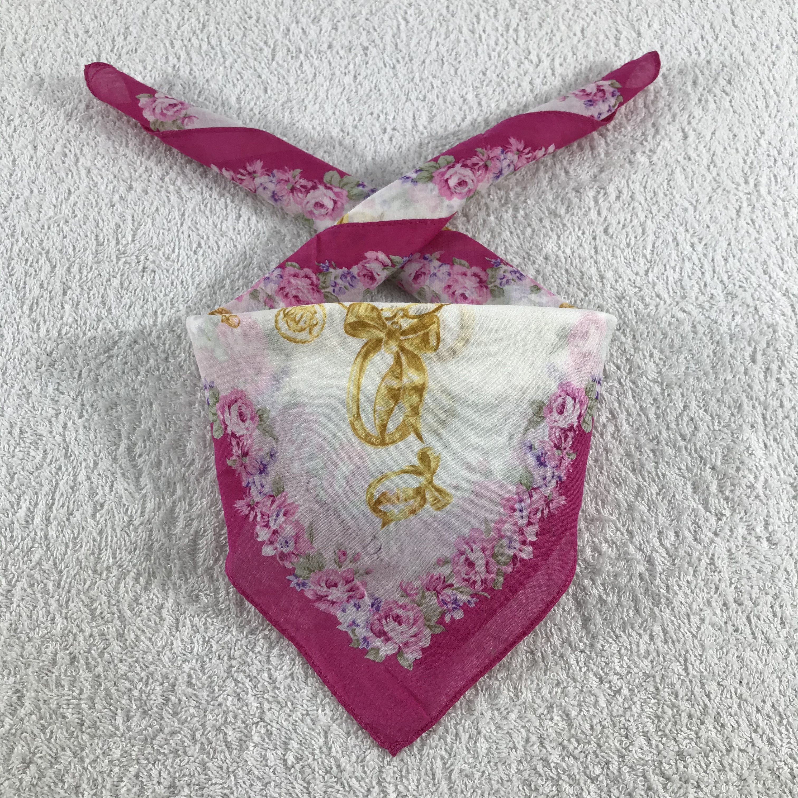 Christian Dior Monsieur × Vintage Christian Dior Bandana / Handkerchief / Neckerchief - S351 Size ONE SIZE - 3 Thumbnail