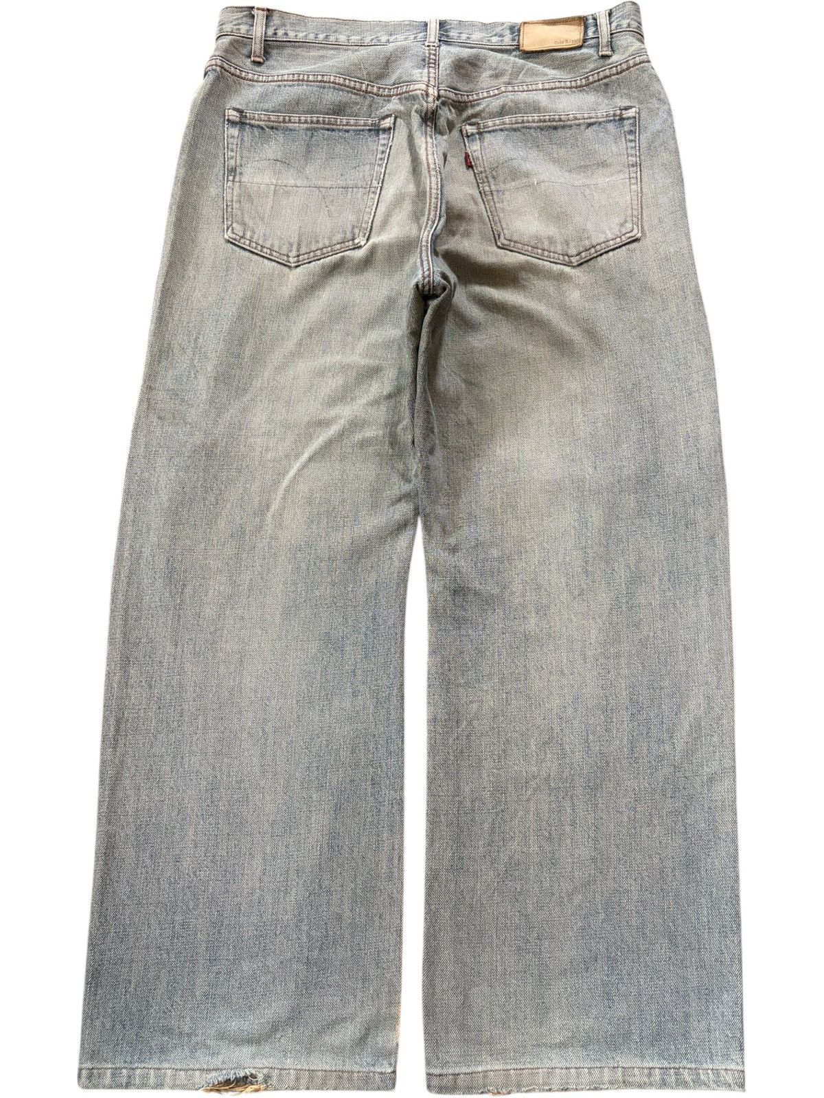 Edwin Vintage Japanese Brand Rusty Wash Distress Baggy Jeans Size US 33 - 2 Thumbnail