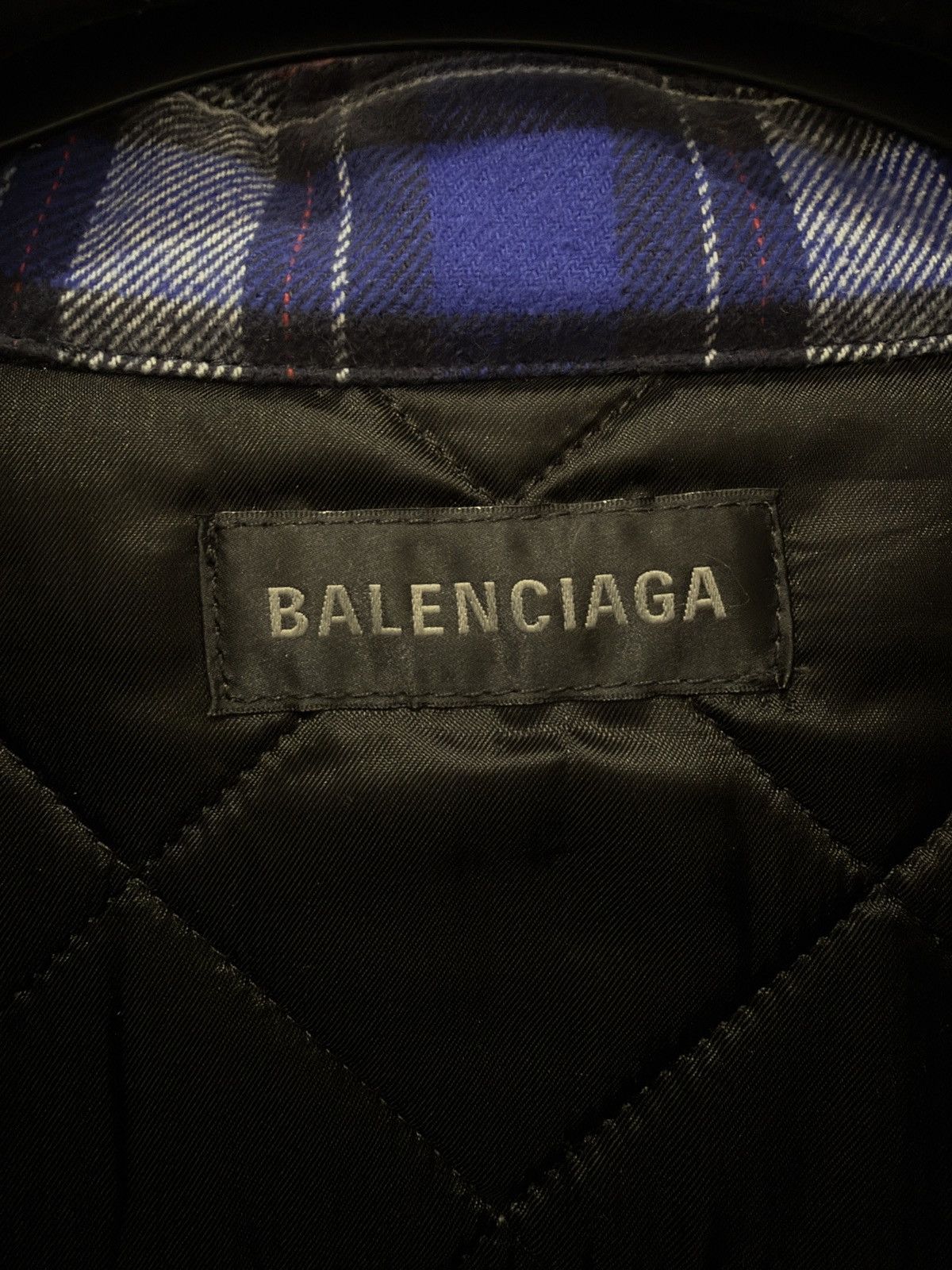 Balenciaga Balenciaga Checkered Cotton Logo Shirt Size US XXL / EU 58 / 5 - 4 Thumbnail