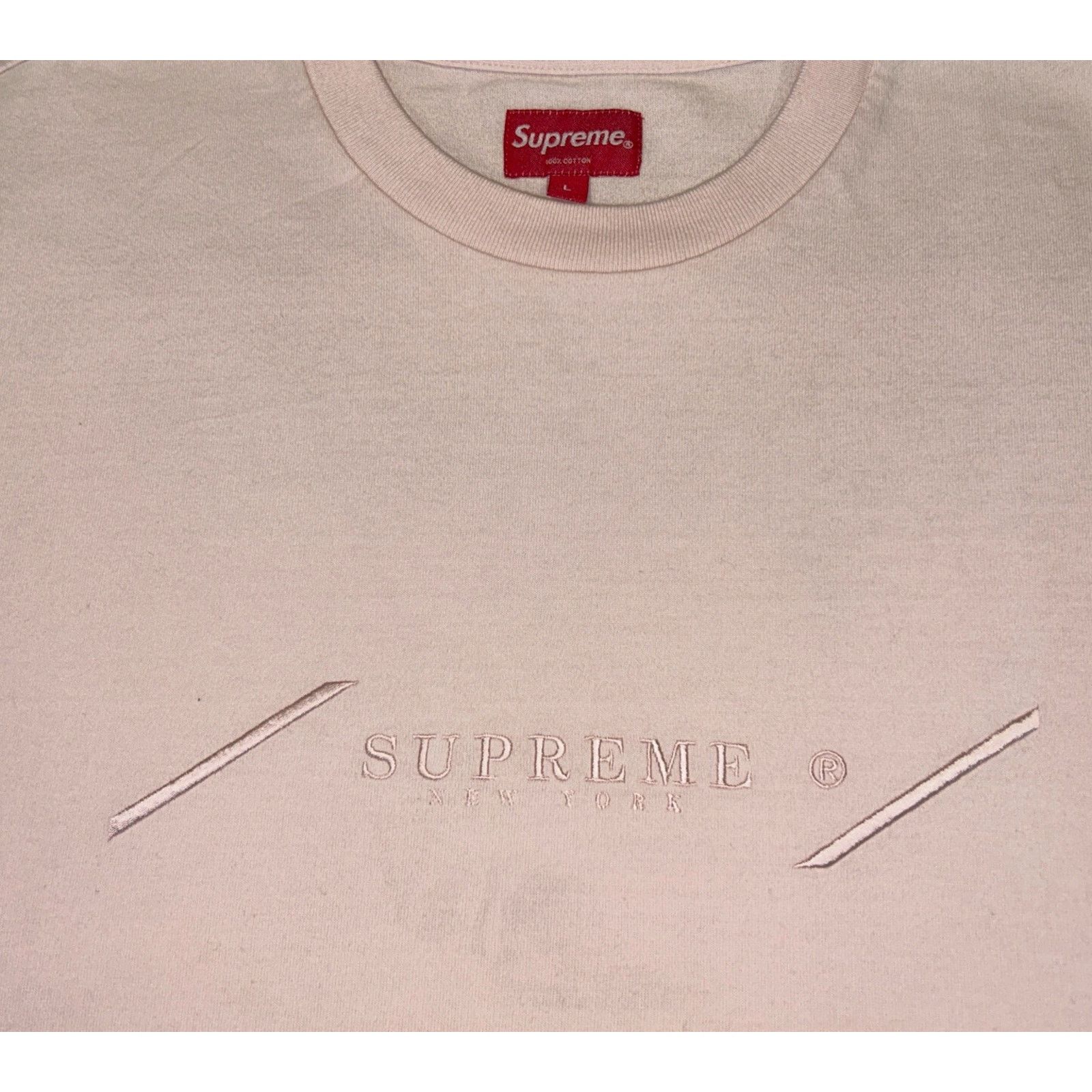Supreme Supreme New York Pink T-Shirt Size Large Size US L / EU 52-54 / 3 - 2 Thumbnail