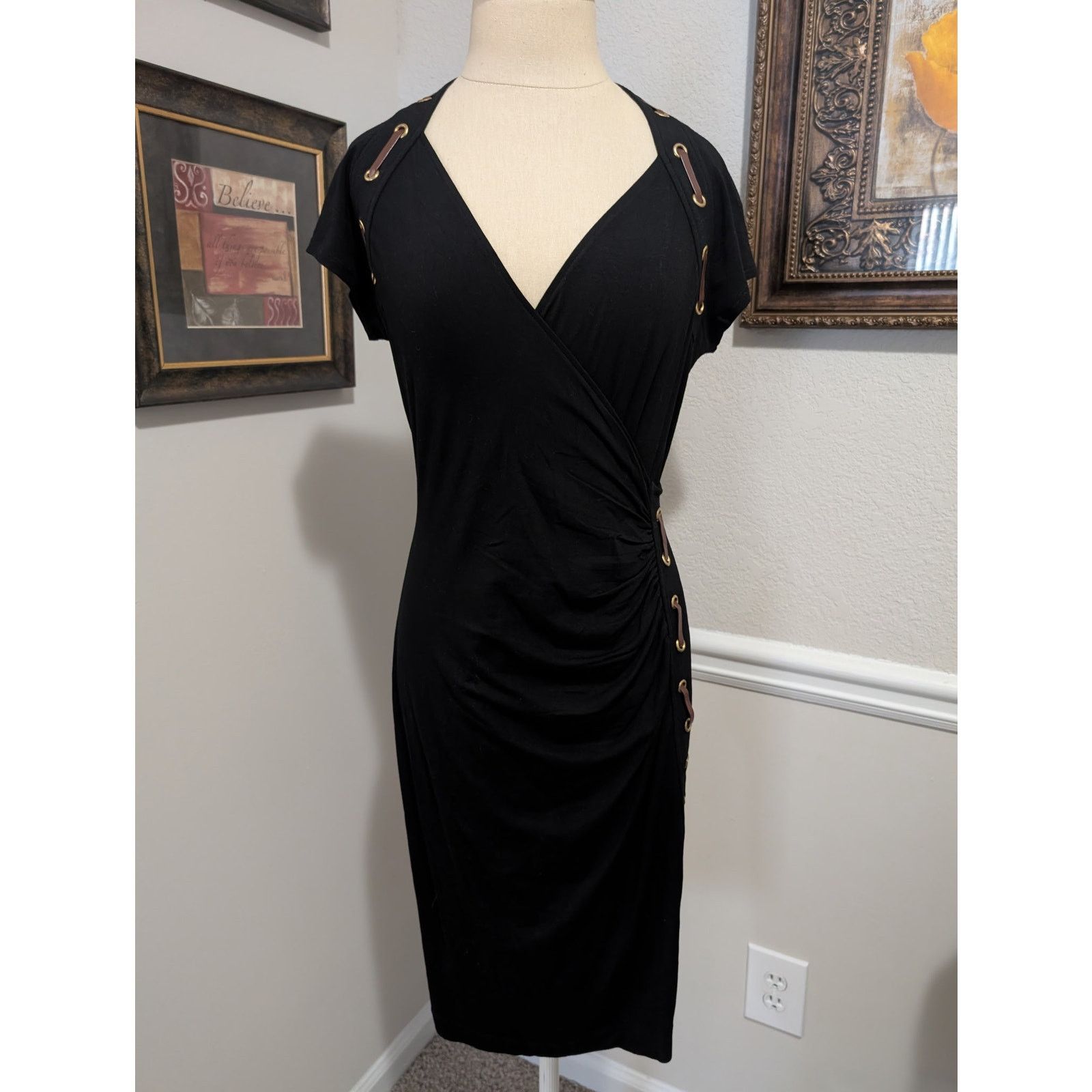 Other Carmen Marc Valvo Black Dress Size M / US 6-8 / IT 42-44 - 1 Thumbnail