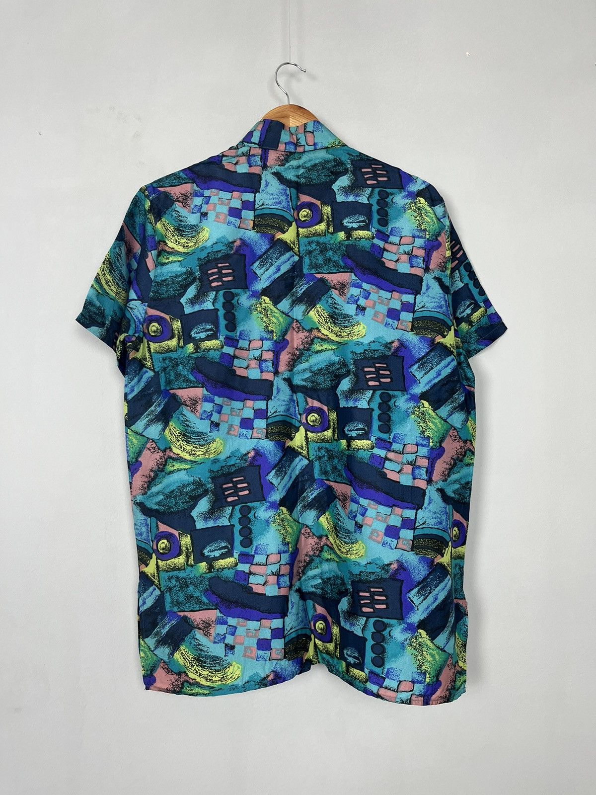 Vintage Vintage Y2K Silk Printed Short Sleeve Shirt Size US M / EU 48-50 / 2 - 6 Thumbnail