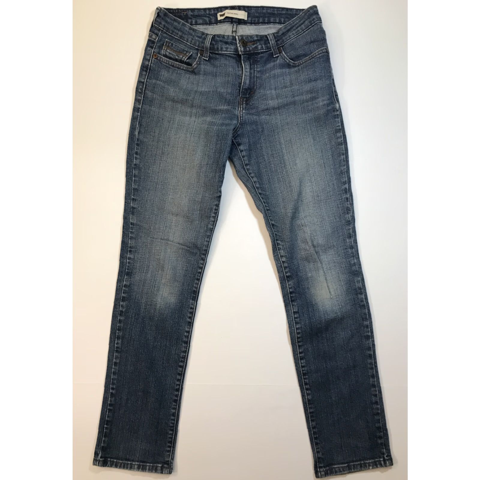 Levi's Levi's Mid Rise Skinny Jeans Womens 28x32 Blue Denim Medium Wash 90s Size 28" / US 6 / IT 42 - 2 Thumbnail