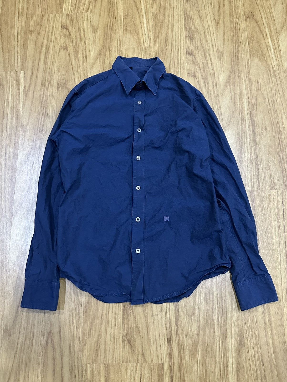 N.Hoolywood N.Hoolywood x Mister Hollywood Heavy Cotton Blue Shirt Size US S / EU 44-46 / 1 - 4 Thumbnail