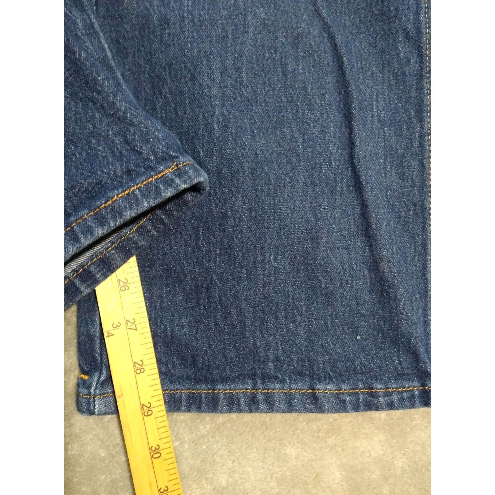 Levi's Levis Jeans Mens 44x32 Blue Denim Western Fit Straight Leg High Rise Stretch Size US 44 / EU 60 - 5 Thumbnail