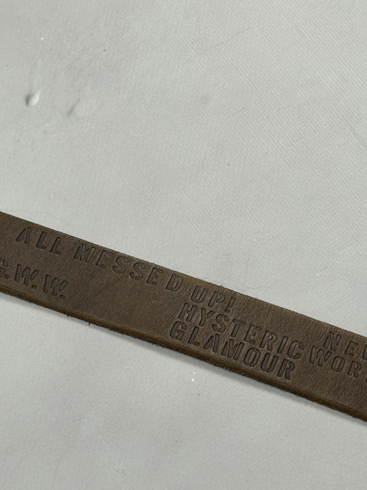 Hysteric Glamour Hysteric Glamour Engraved Leather Belt(28-33) Size ONE SIZE - 7 Thumbnail