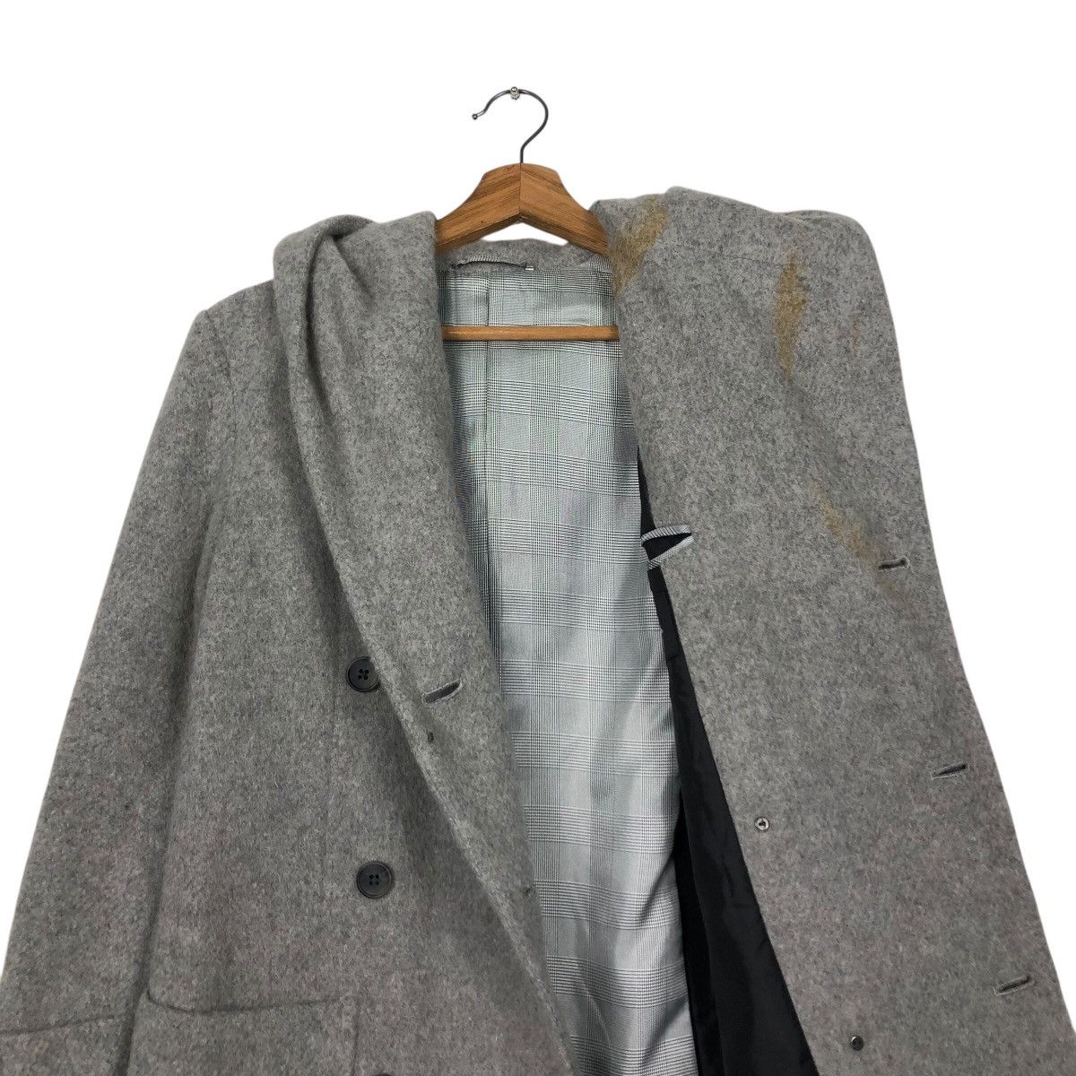 Issey Miyake 📌Vintage Wool Long Jacket 5351 Pour Les Femmes Size US M / EU 48-50 / 2 - 15 Thumbnail